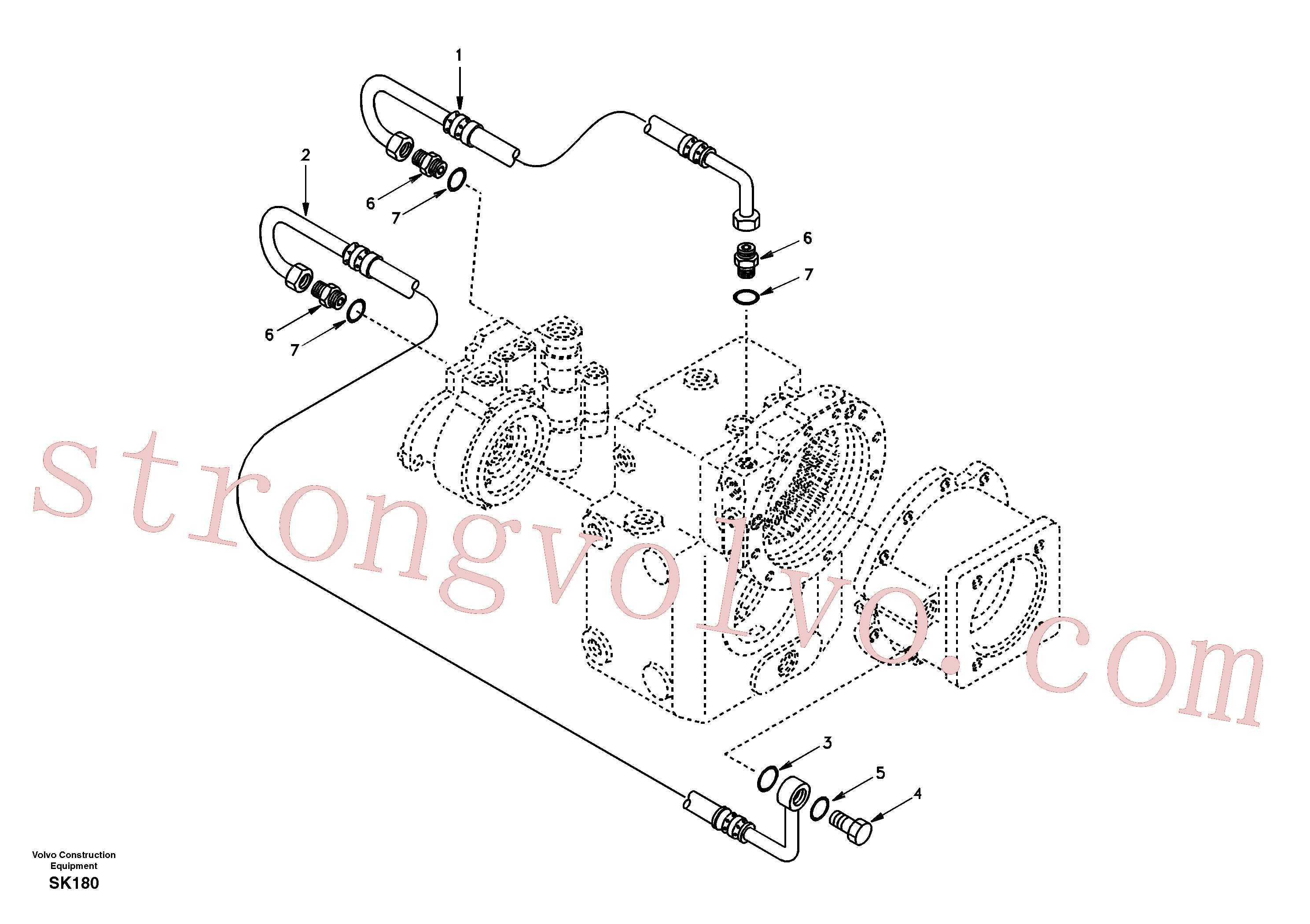 SA8220-05610 Volvo(SK180 Montagem)