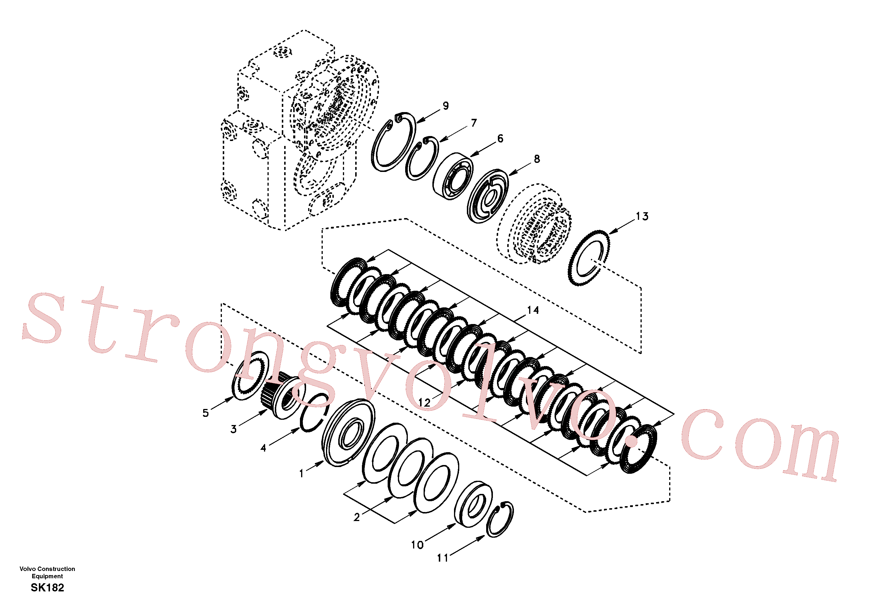 SA8220-02360 Volvo Acoplamento(SK182 Montagem)