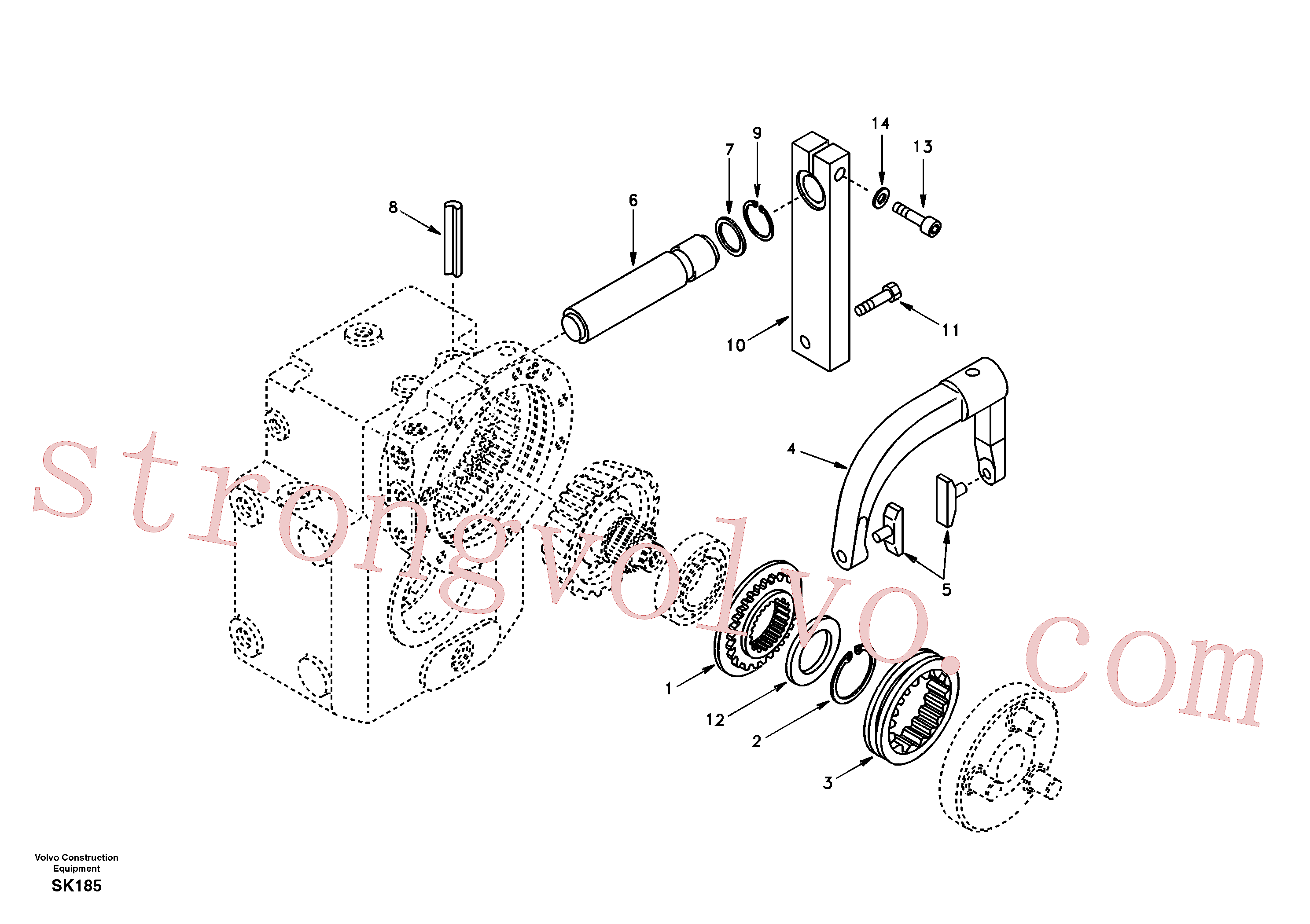 SA1132-00040 Volvo(SK185 Montagem)