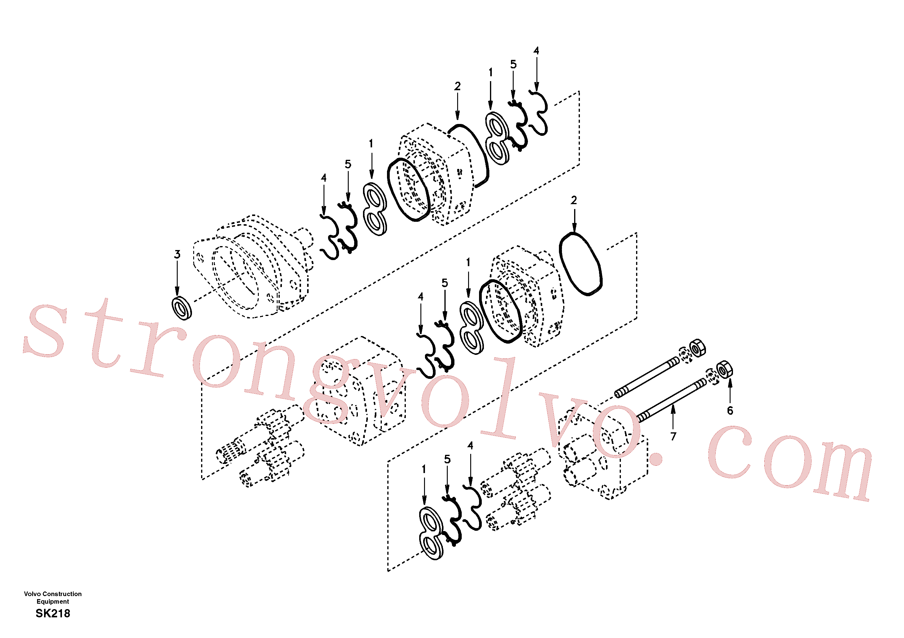 Volvo Montagem SA9181-11800 Porca sextavada Acessórios