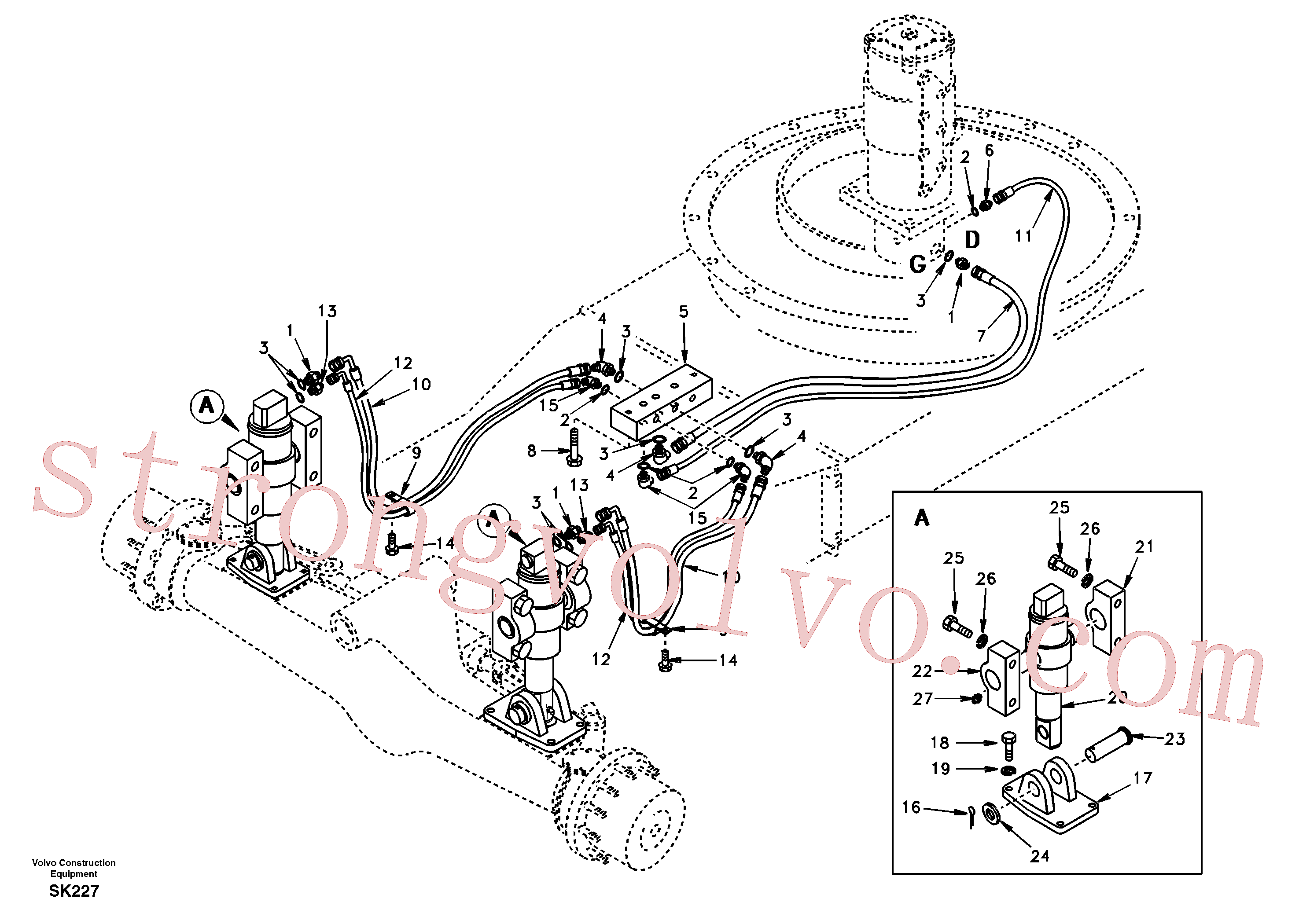 SA9041-21011 Volvo(SK227 Montagem)
