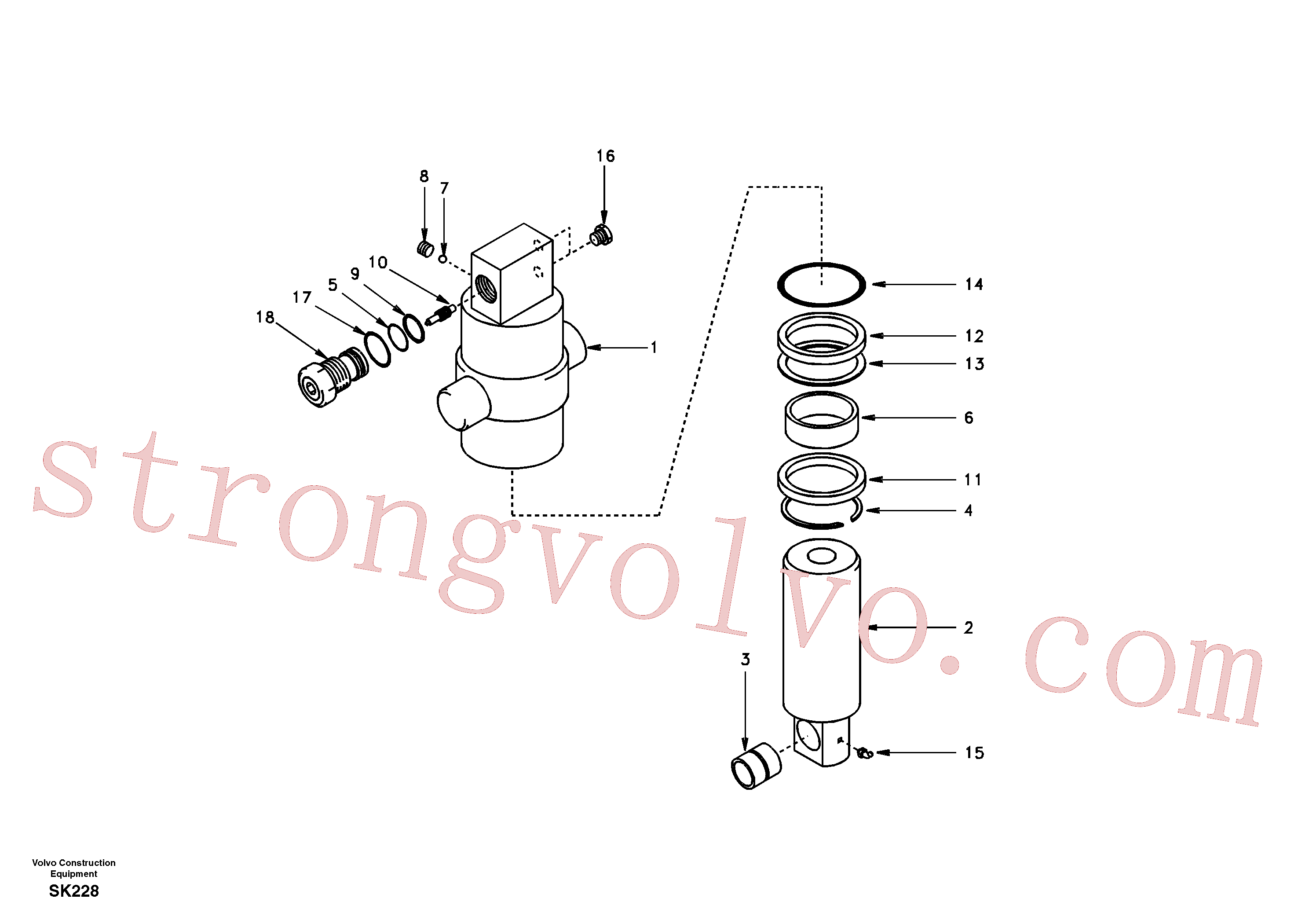 SA1146-08020 Volvo(SK228 Montagem)