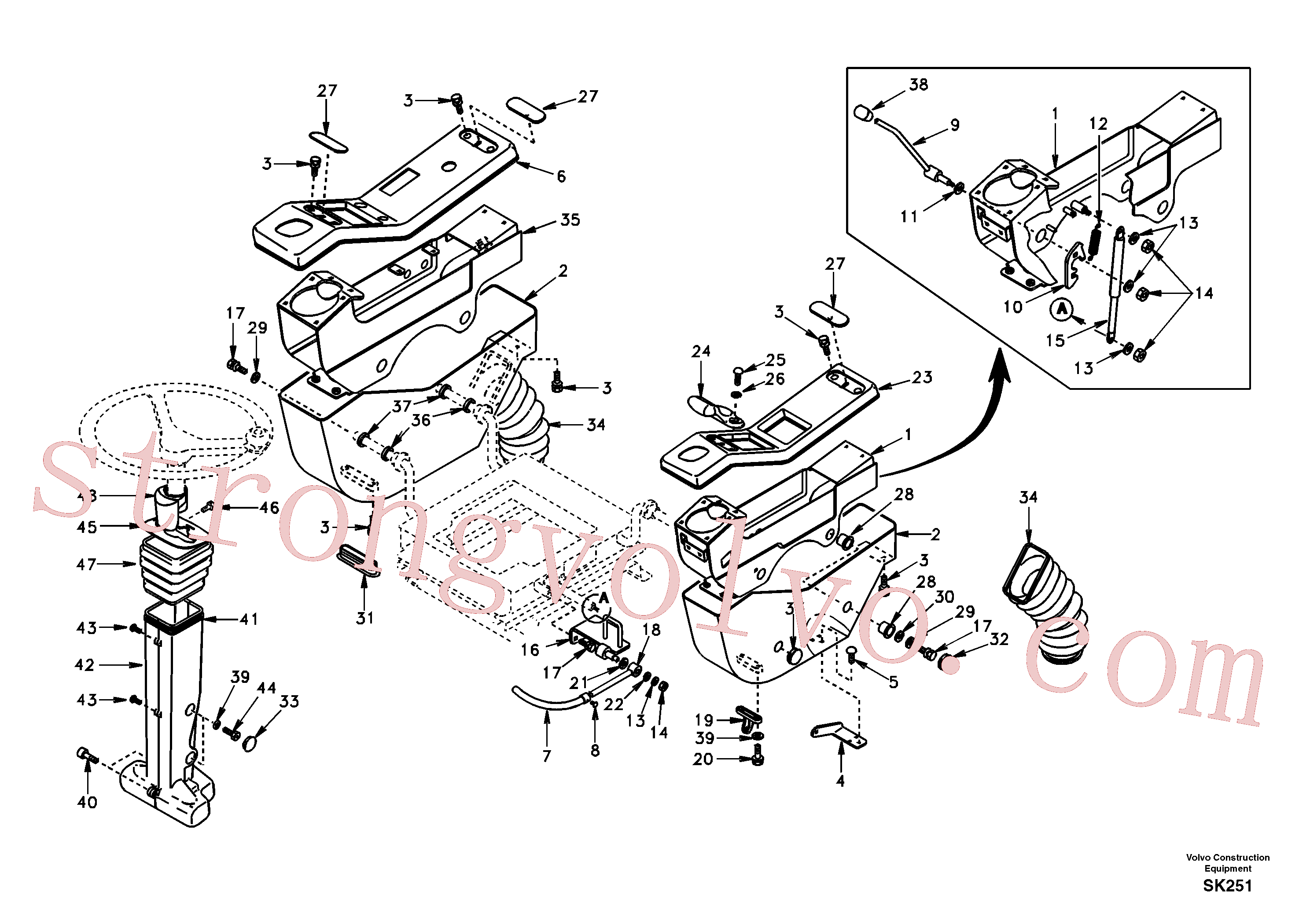 SA9426-20030 Volvo Painel de instrumentos, painel de comando(SK251 Montagem)