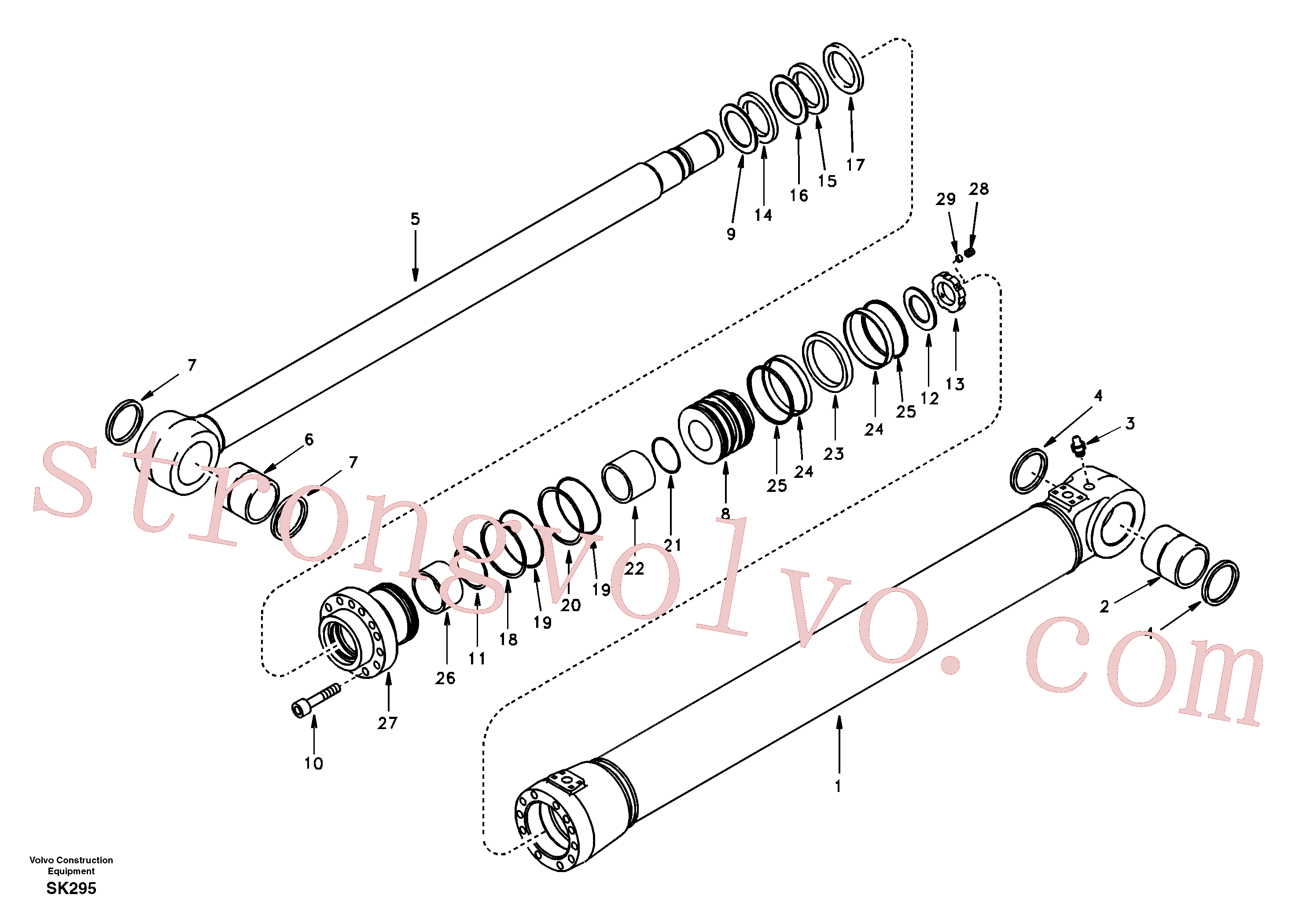 Volvo Montagem SA9566-11050 Anel de apoio Acessórios