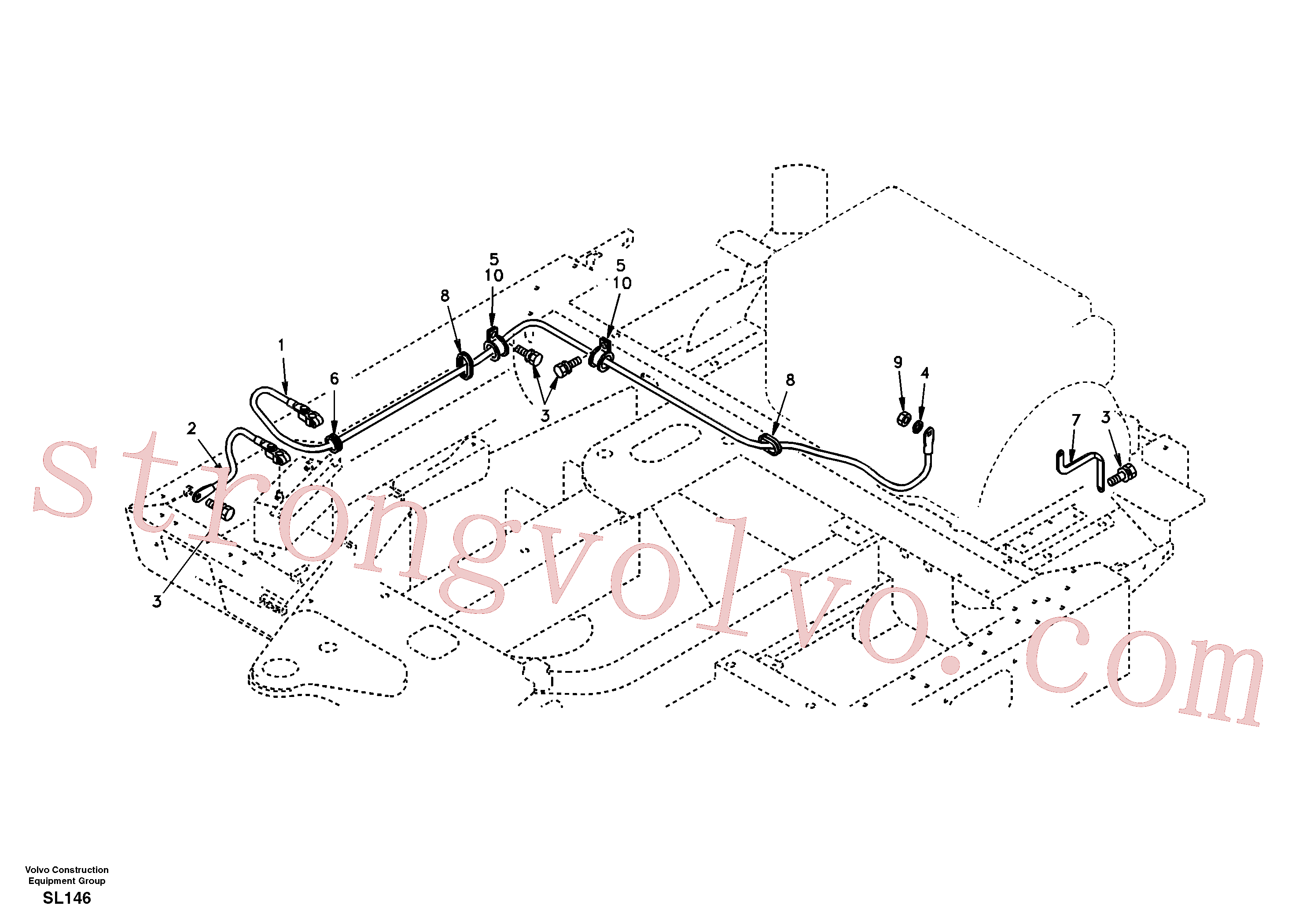 SA9751-33606 Volvo Cabos, bateria(SL146 Montagem)