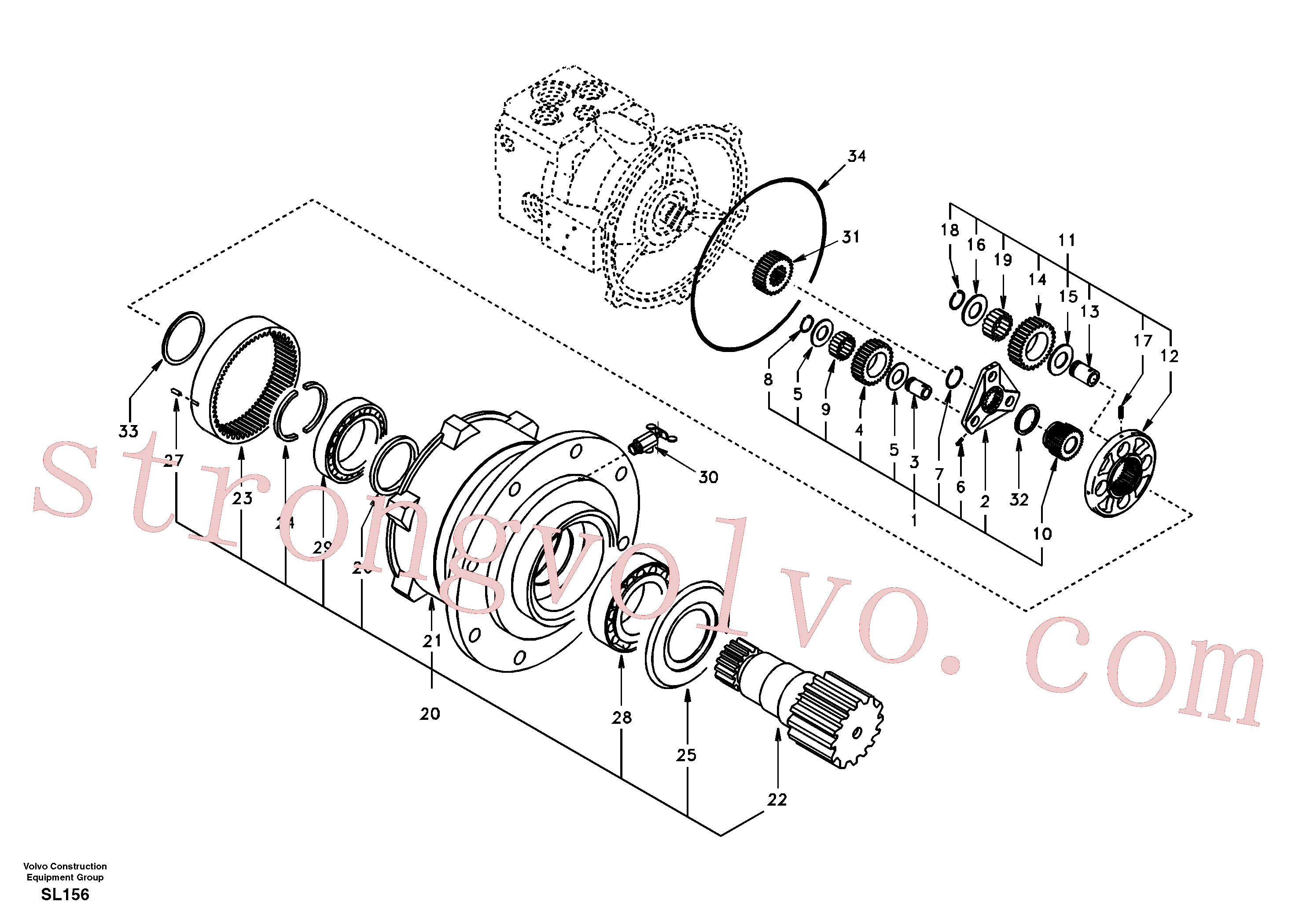 Volvo VOE14503935 Collar Volvo Acessórios para escavadeira