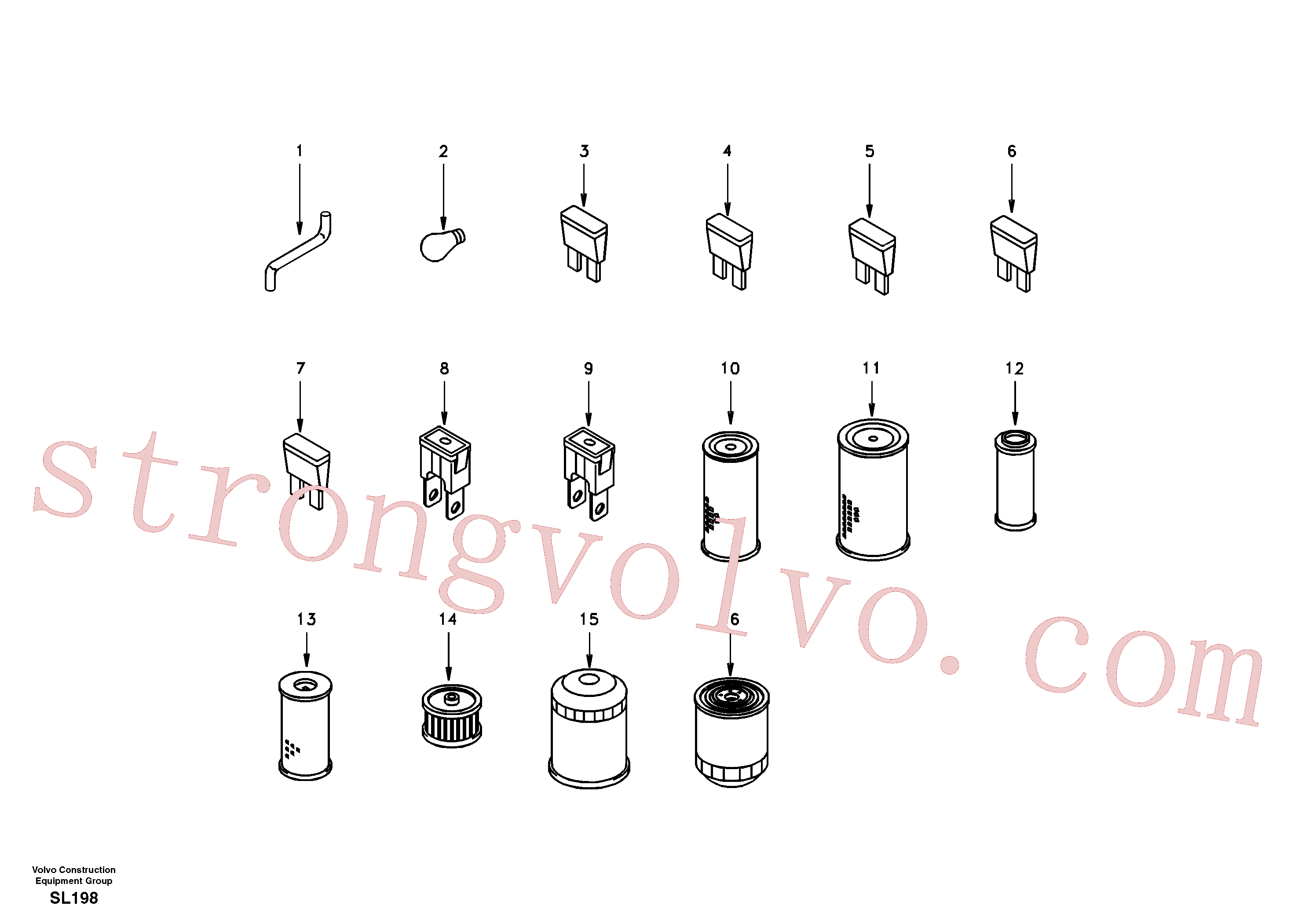 SA1040-20410 Volvo(SL198 Montagem)