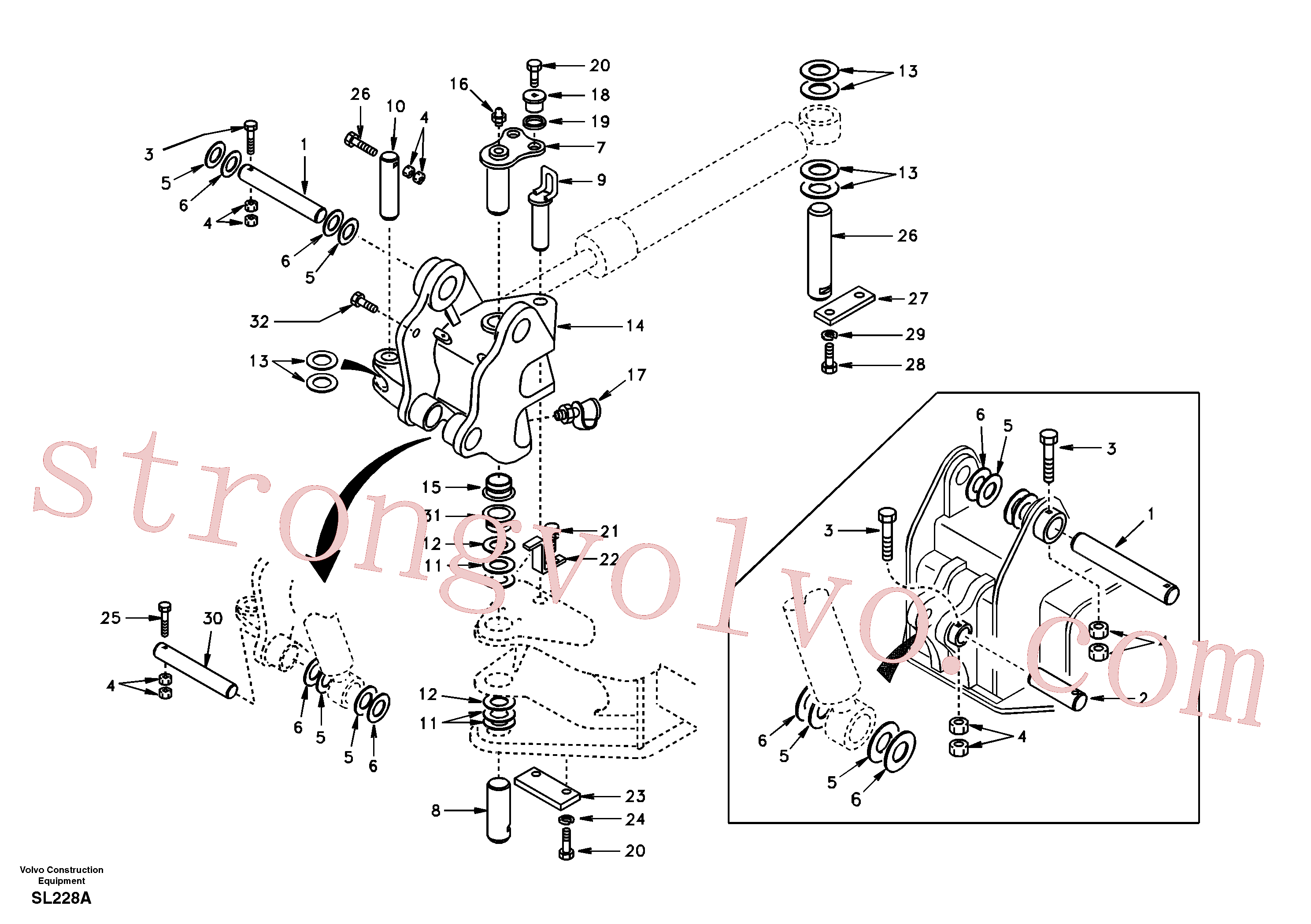 SA1171-30402 Volvo(SL228A Montagem)