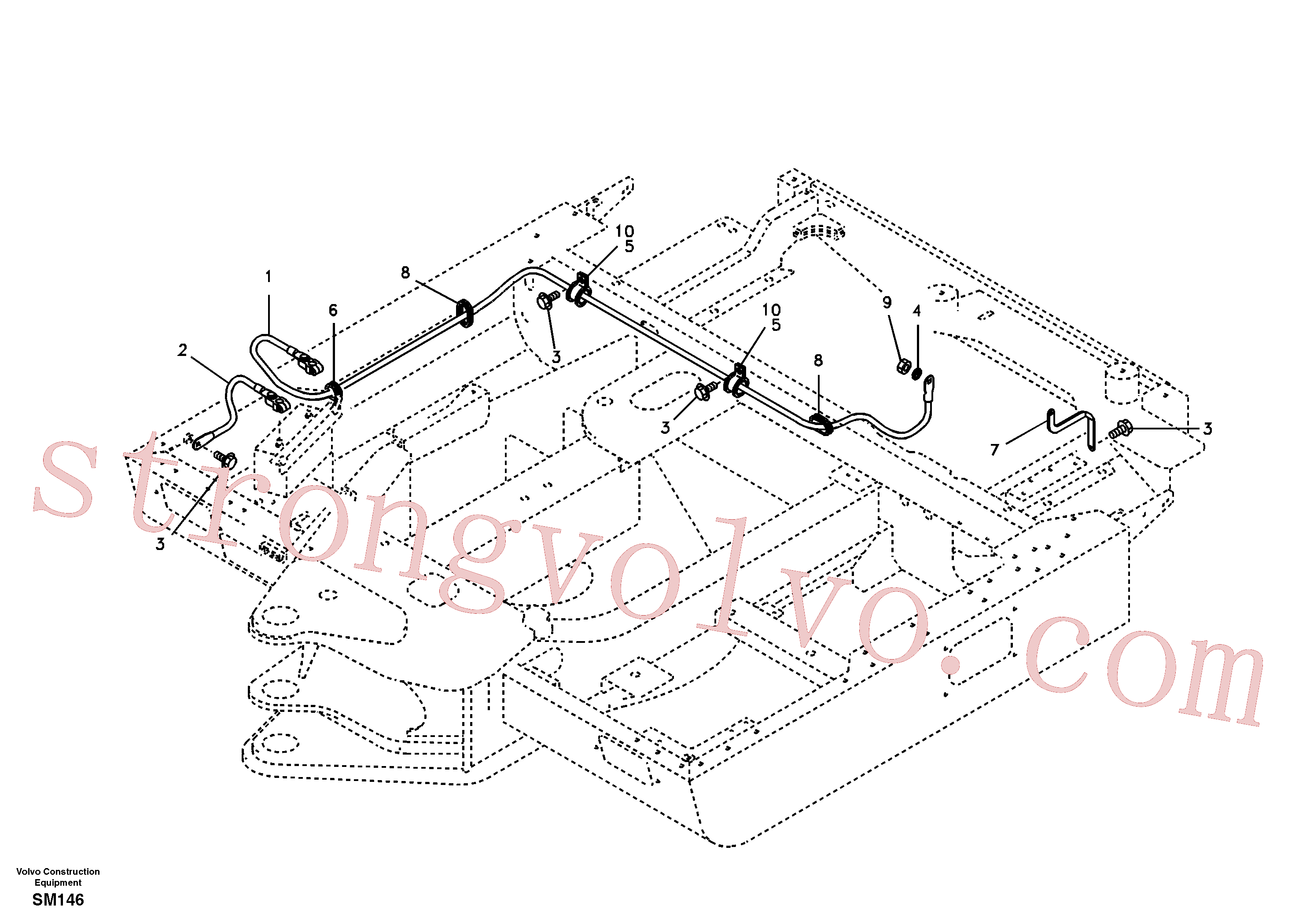 SA9751-33606 Volvo Cabos, bateria(SM146 Montagem)