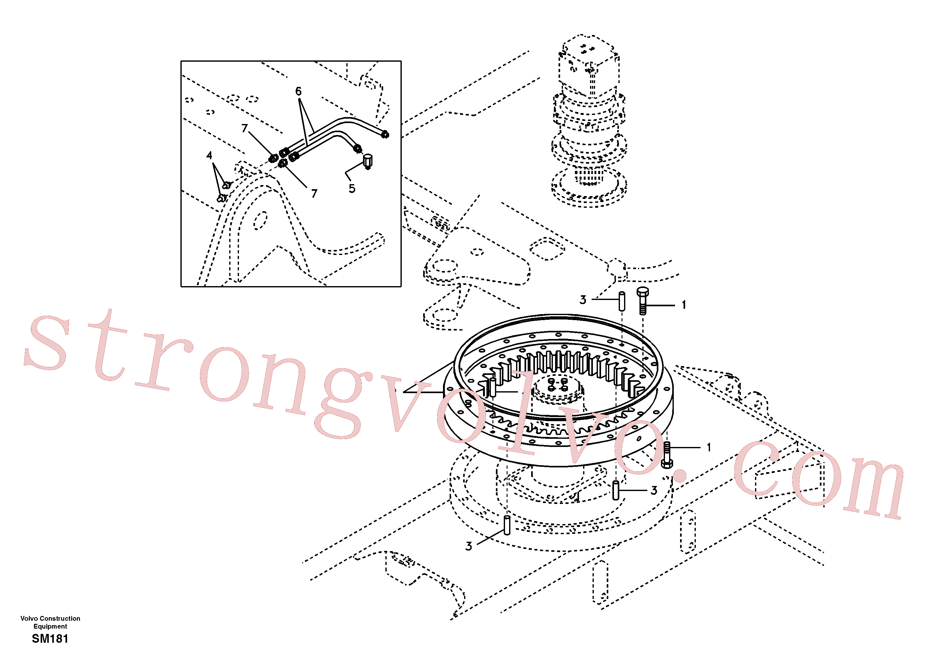 SA9482-01212 Volvo Sistema de articulação(SM181 Montagem)