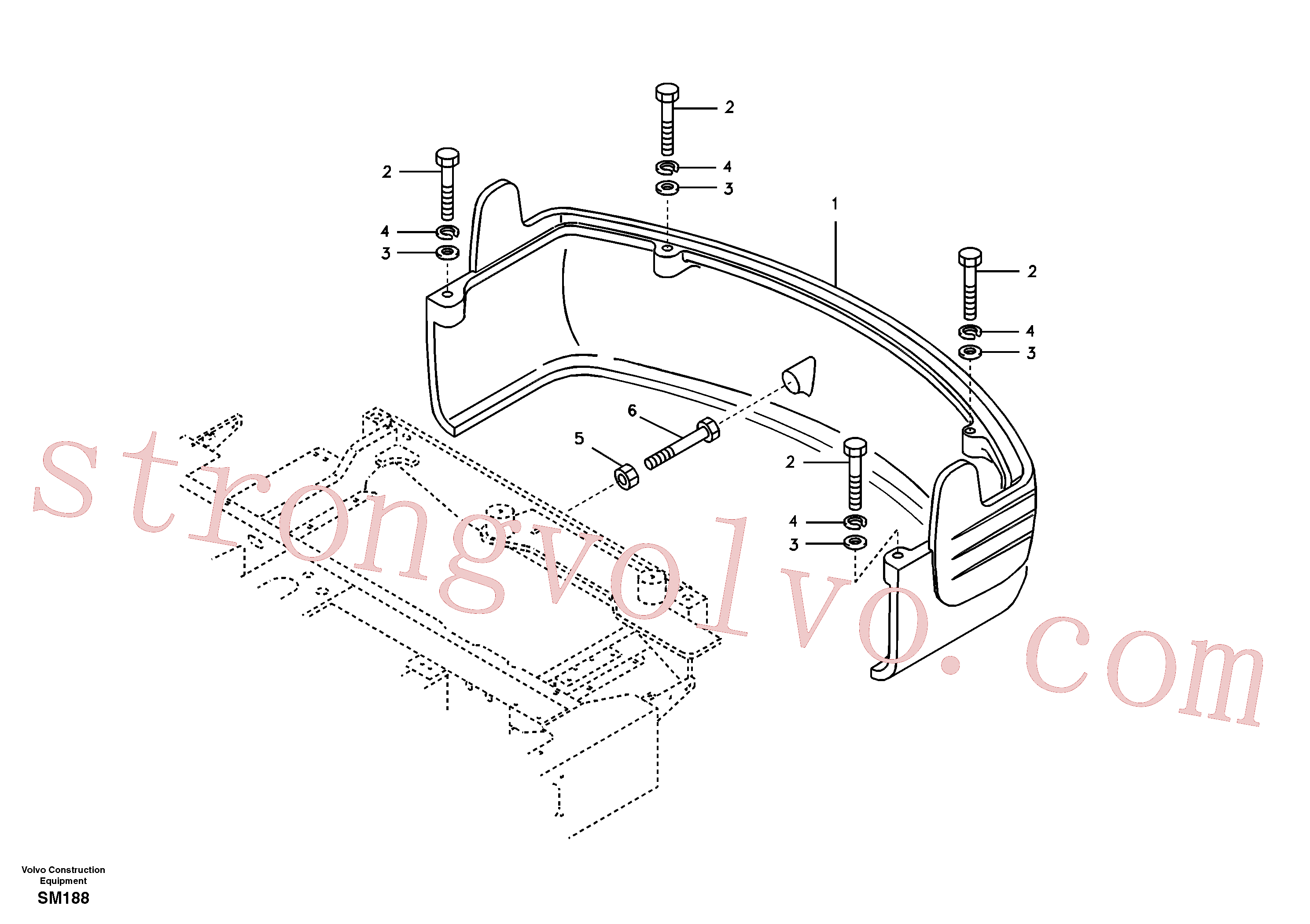 SA2073-00920 Washer Inscreva-se para Volvo Acessórios para escavadeira