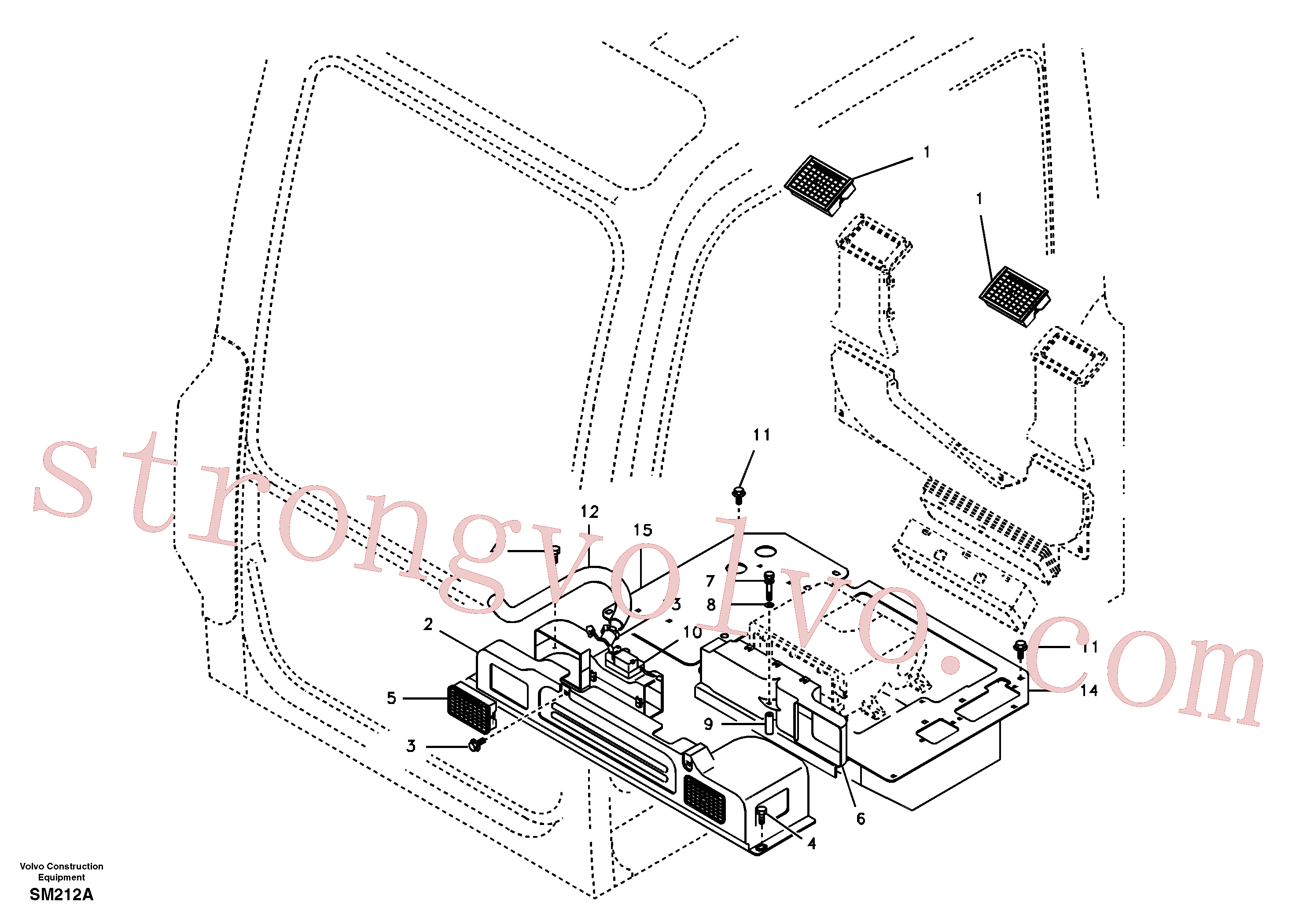 China Made SA9312-10200 Braçadeira da mangueira Volvo Acessórios para escavadeira
