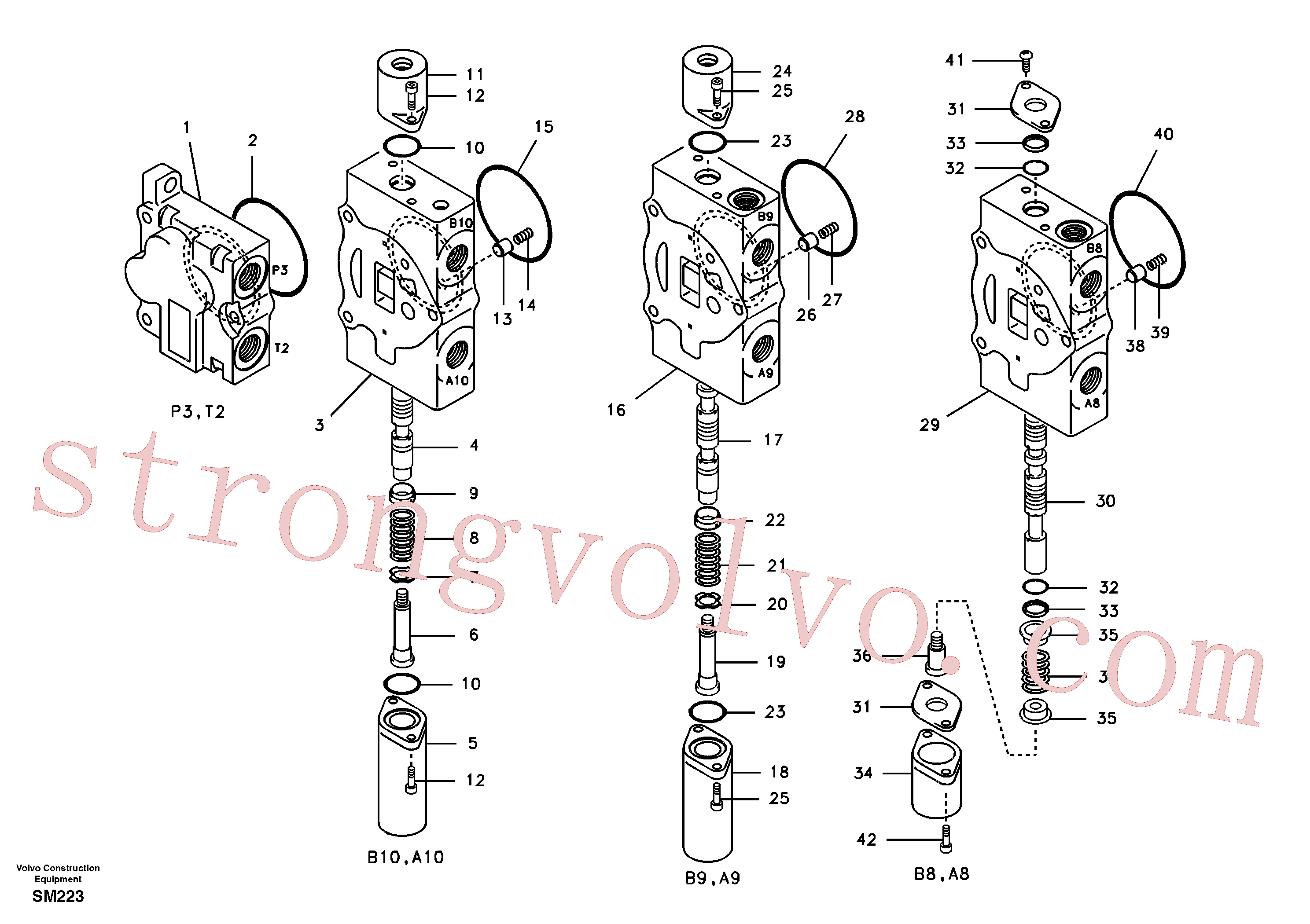 China Made SA8230-07350 Cover Volvo Acessórios para escavadeira