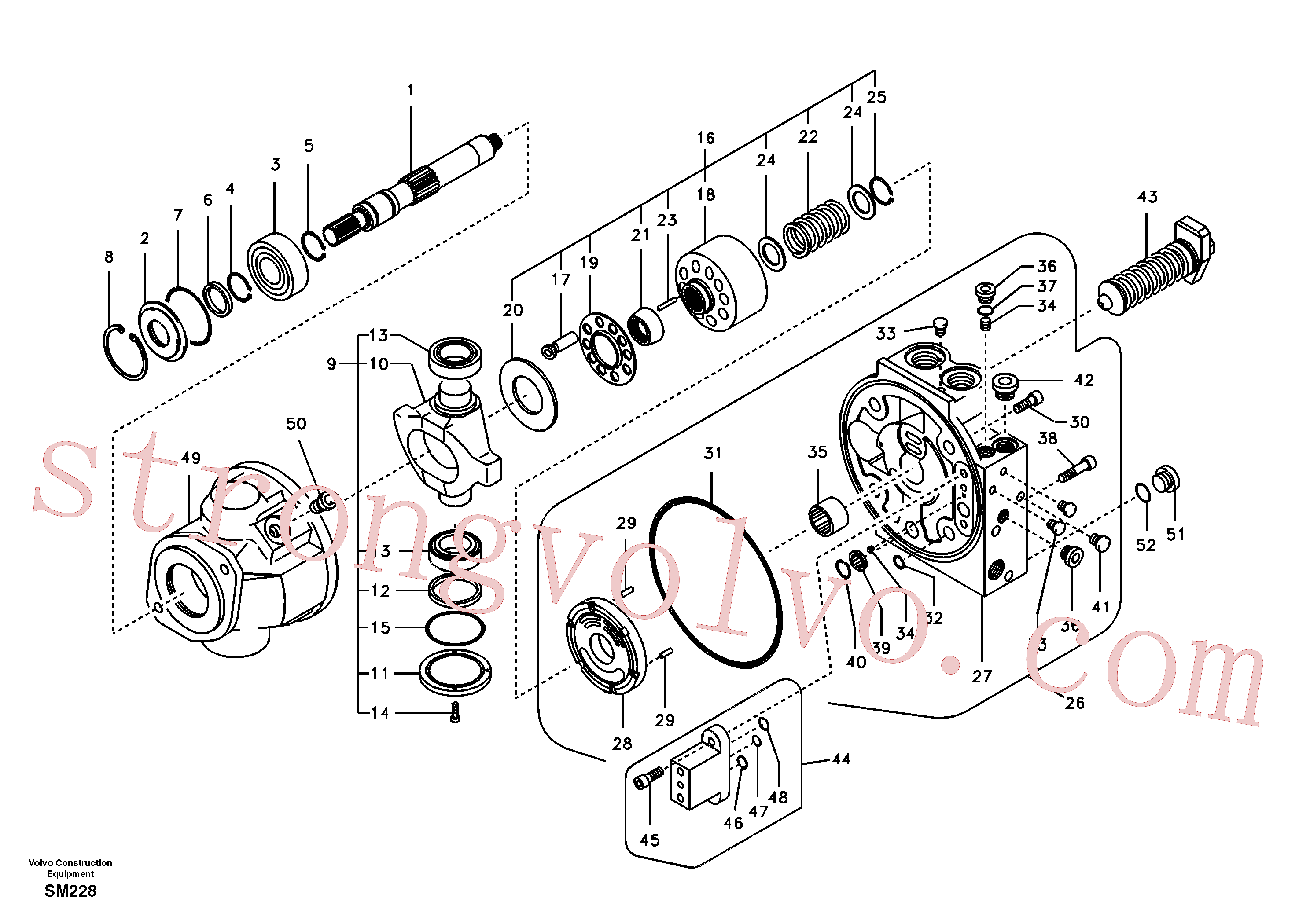 SA8230-15450 Volvo Bomba hidráulica(SM228 Montagem)
