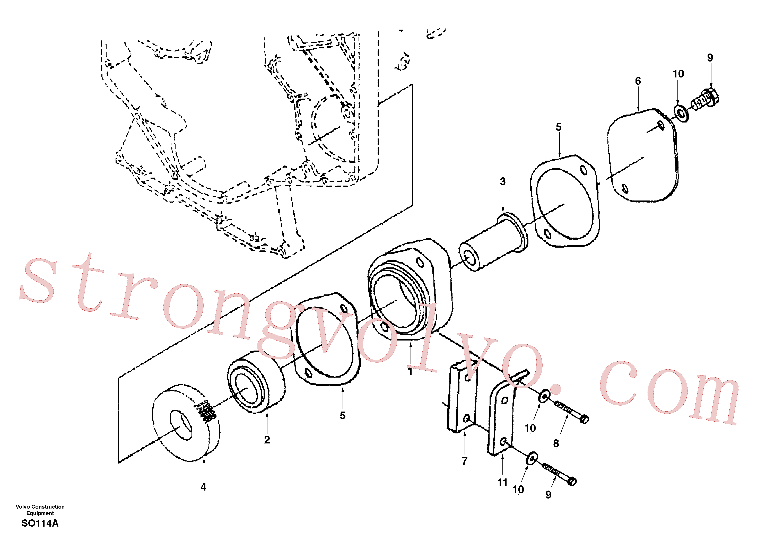 Volvo Montagem SA9011-21213 Bolt Acessórios