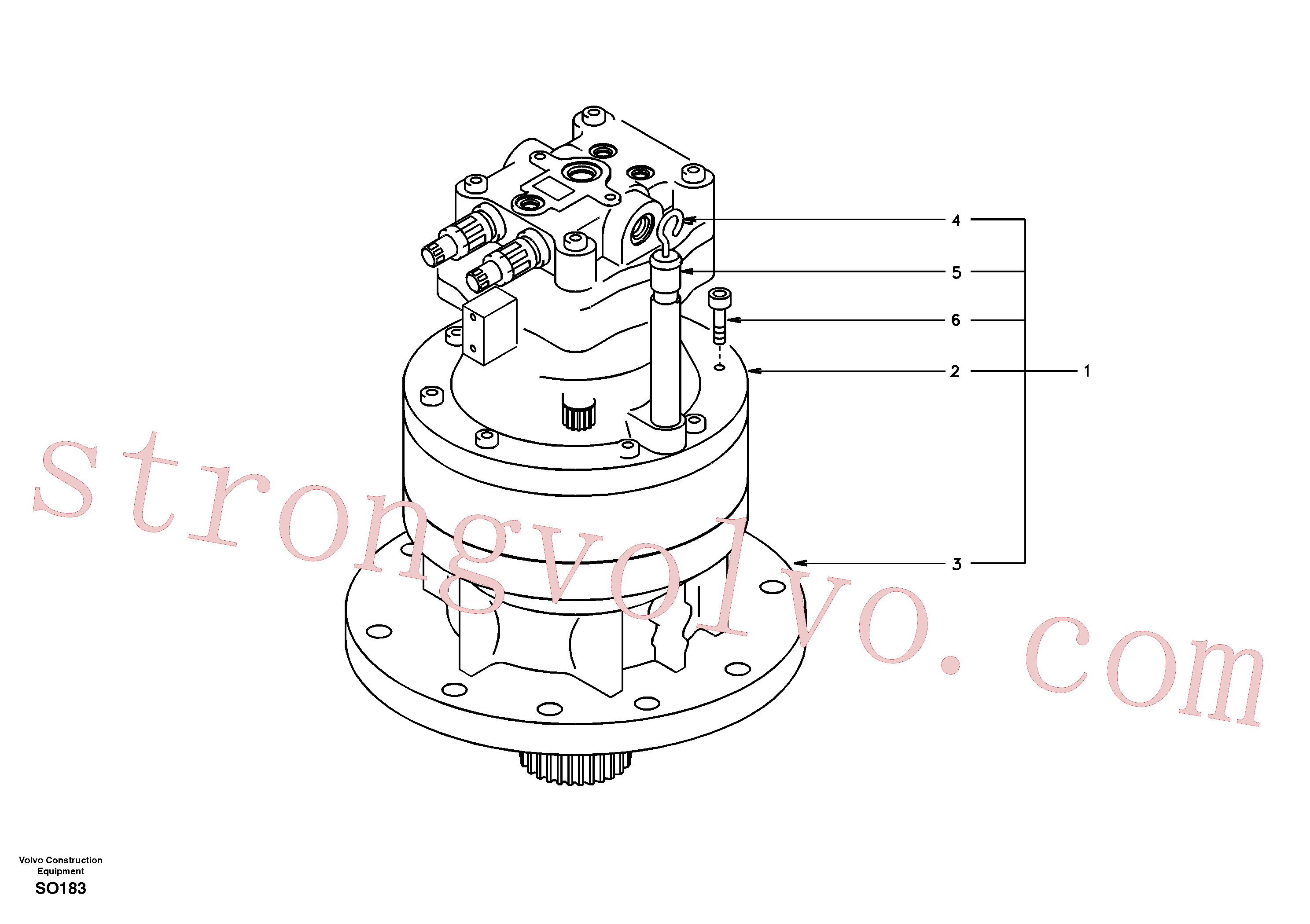 China Made SA7118-23610 Pipe Volvo Acessórios para escavadeira