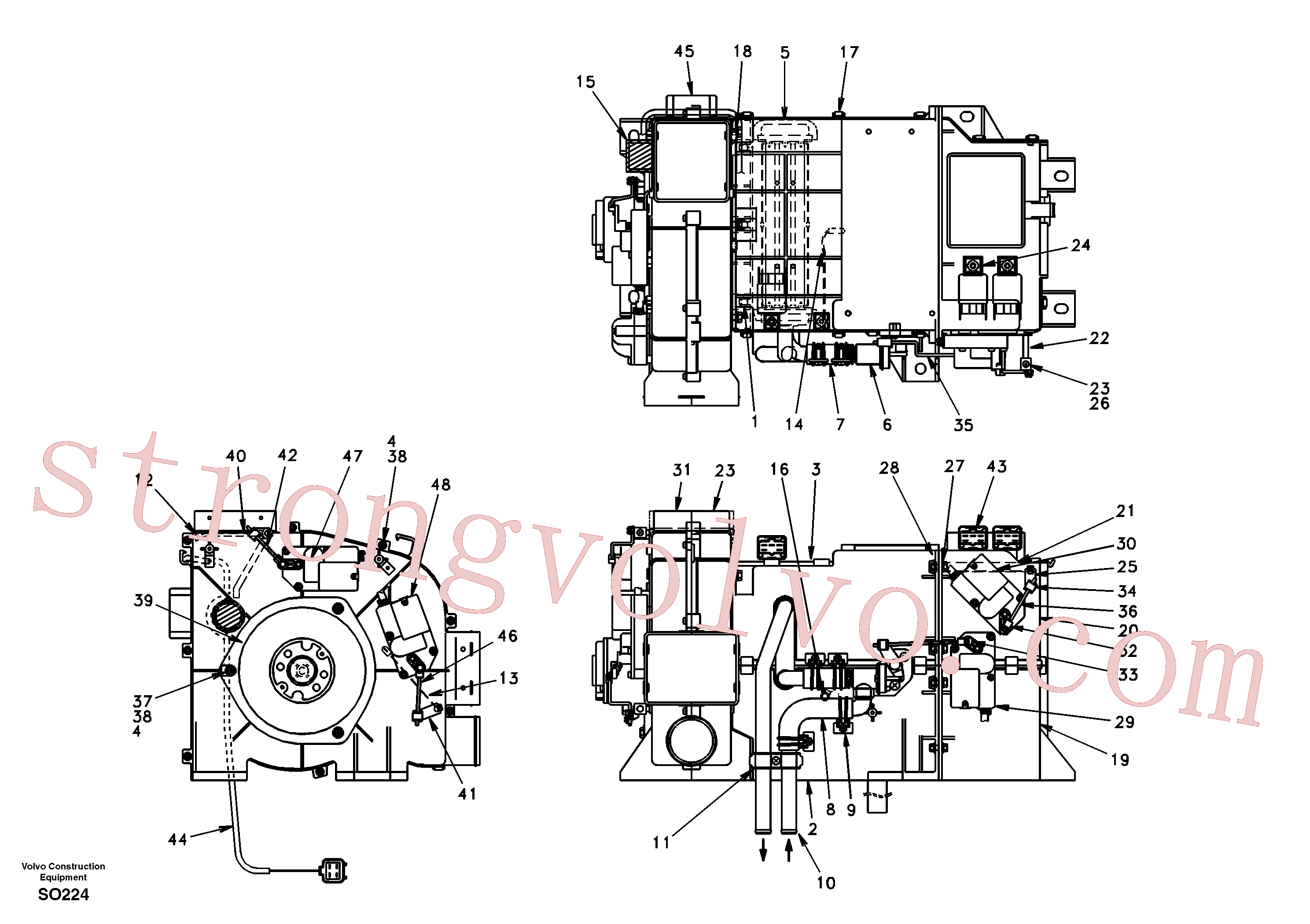 SA9011-10603 Volvo Unidade de aquecimento(SO224 Montagem)