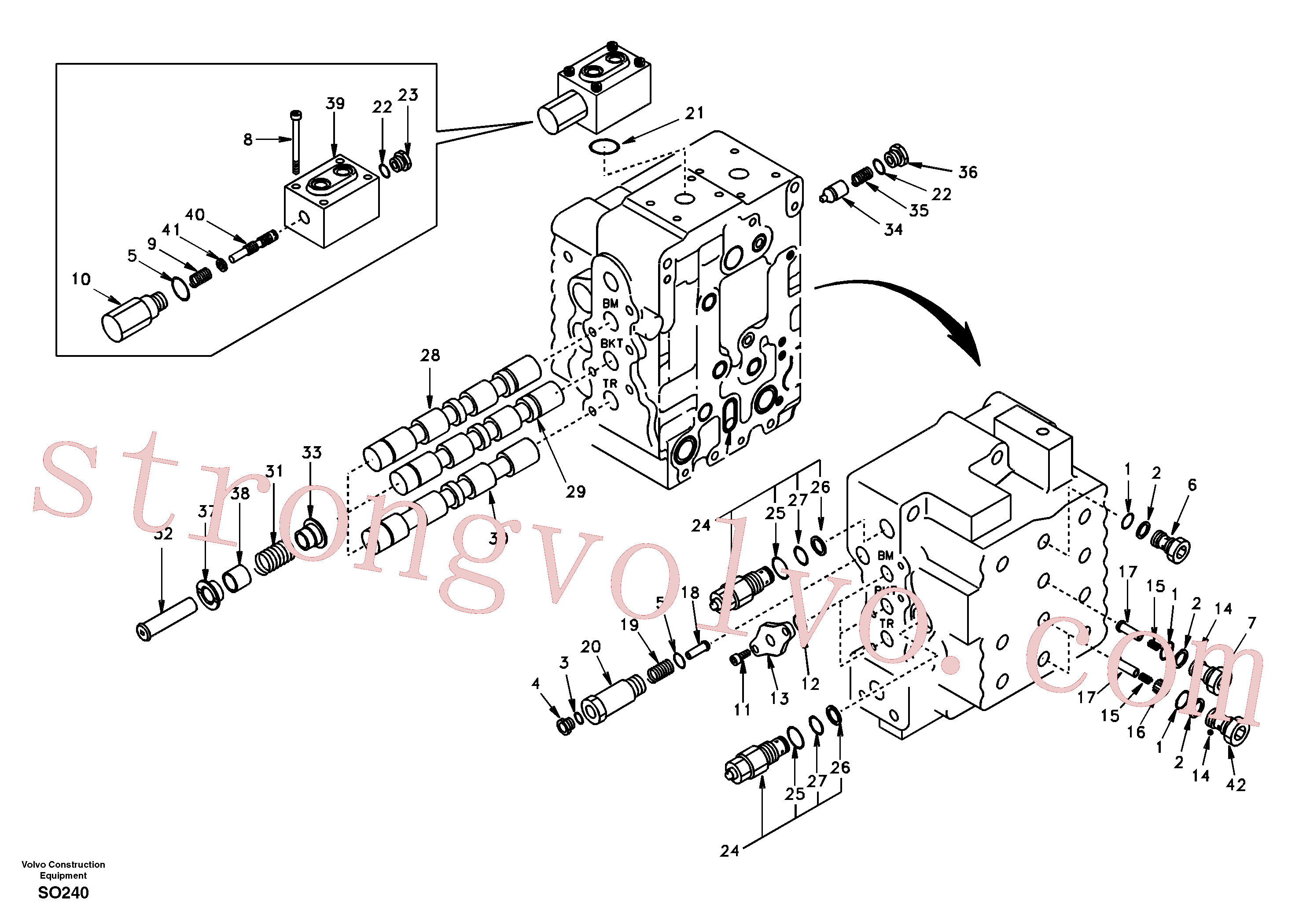 Volvo Montagem VOE14504221 Connector Acessórios