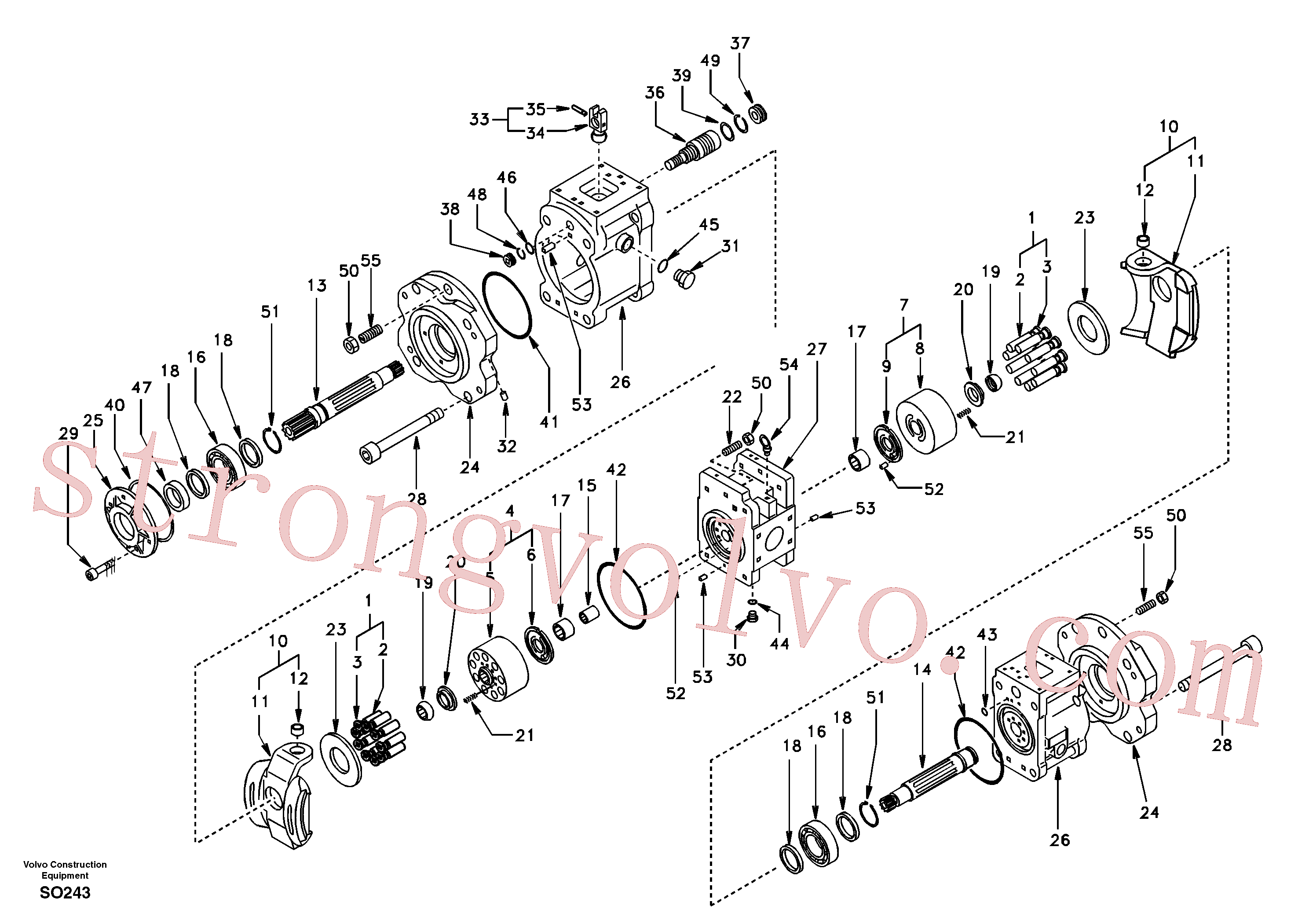 SA8230-09400 Volvo Bomba hidráulica(SO243 Montagem)