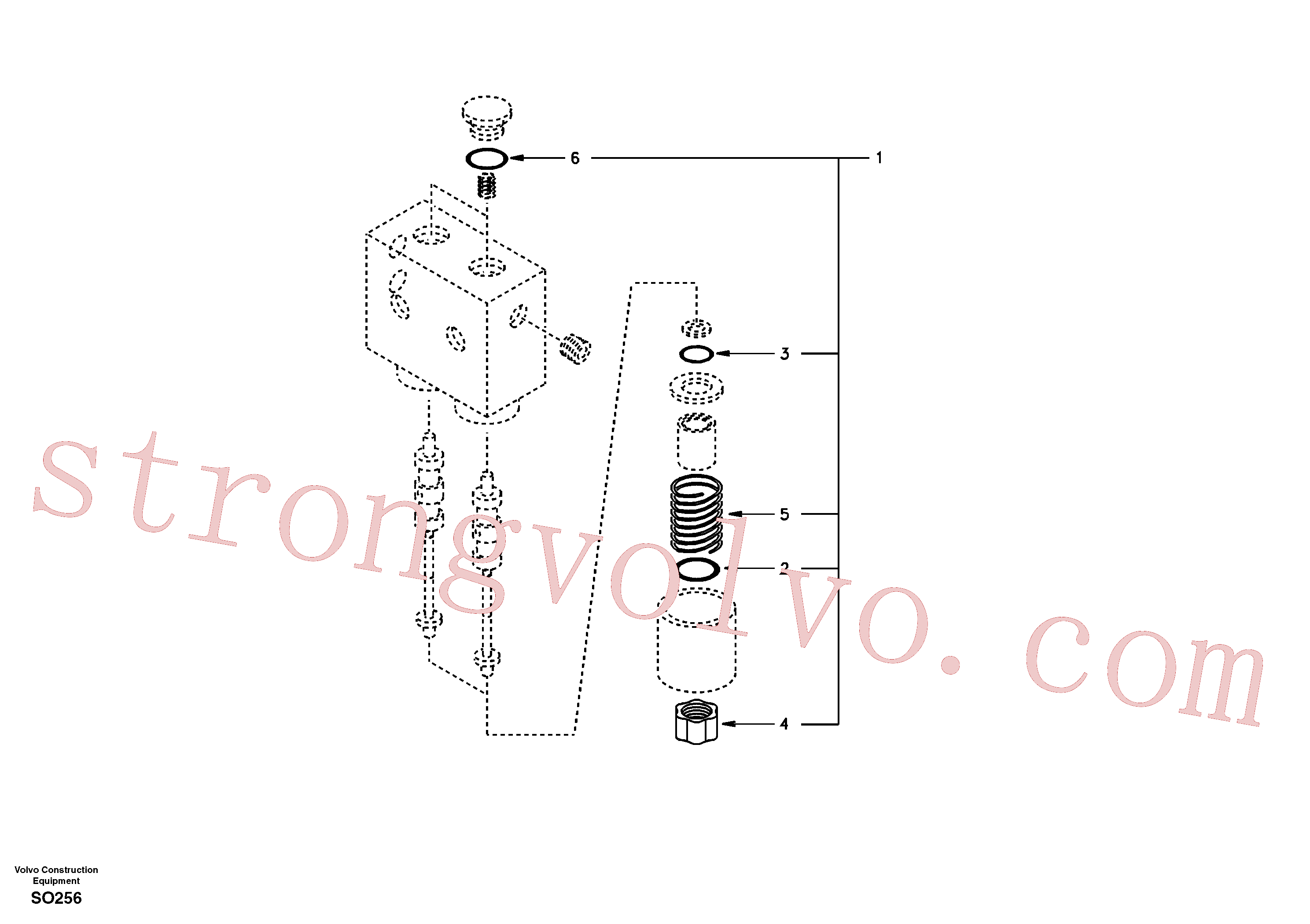 SA1148-01621 Volvo Sistema servomotor, válvula solenóide(SO256 Montagem)