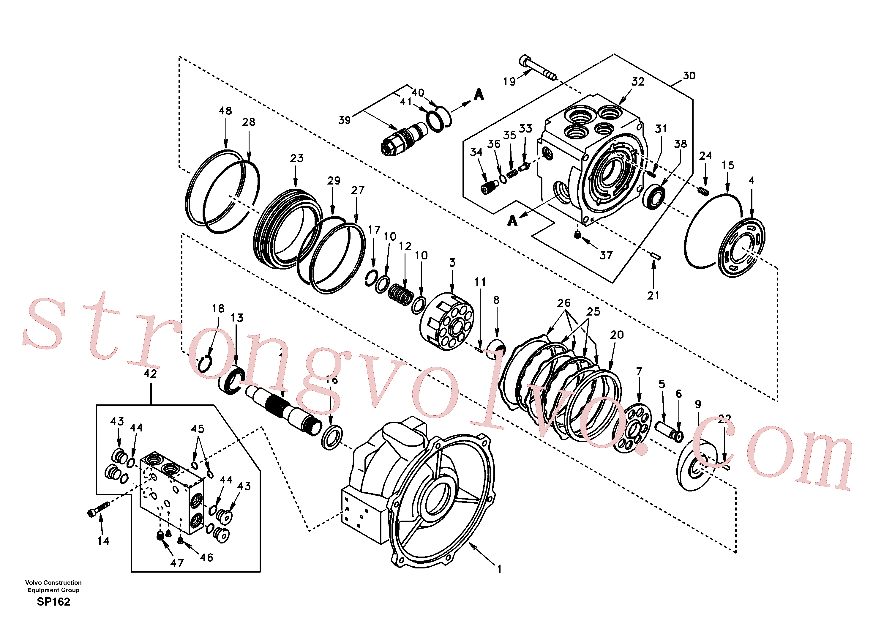 SA9511-12026 Volvo Motor de rotação(SP162 Montagem)