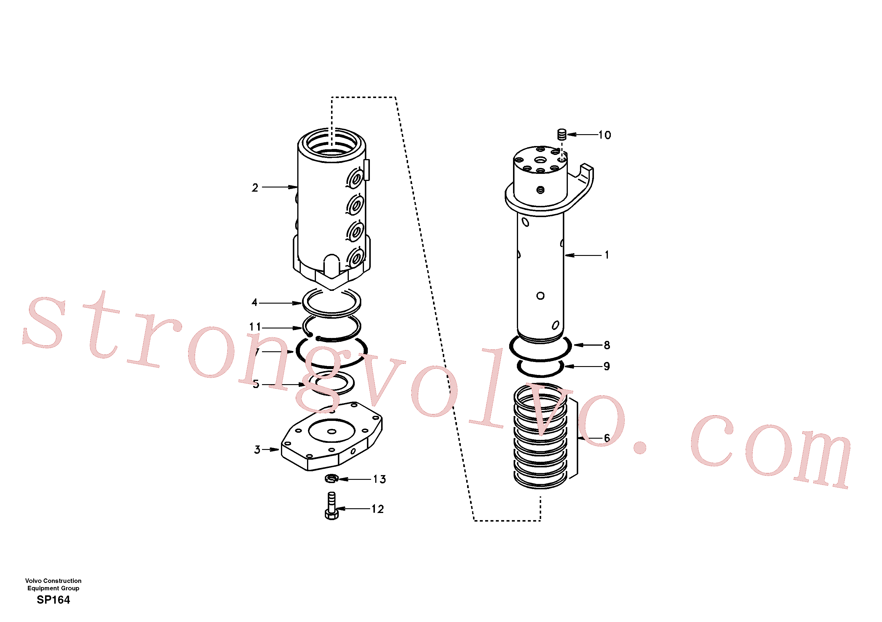 SA1046-01380 Volvo Rótula(SP164 Montagem)