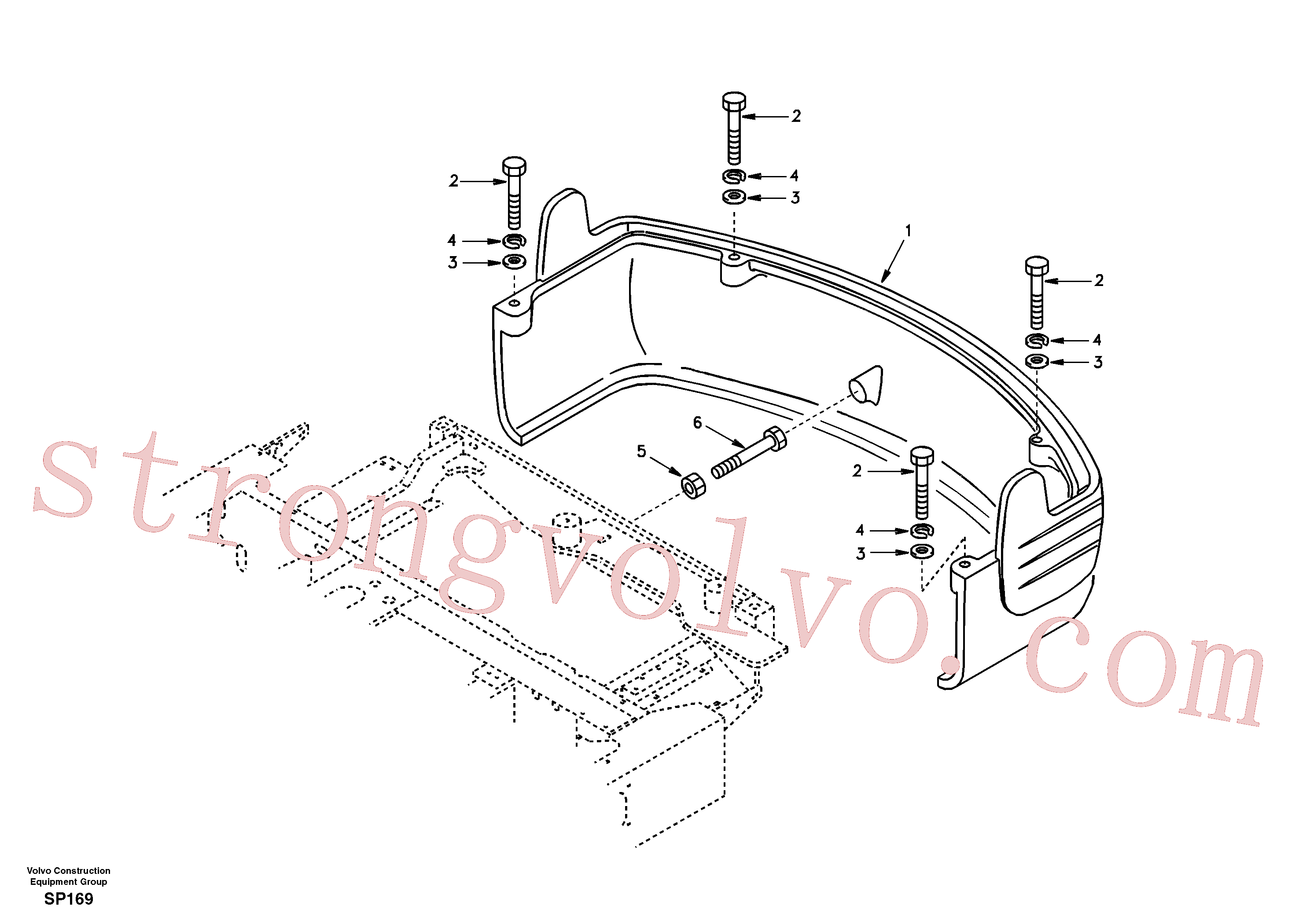 SA9011-21617 Volvo Contrapesos(SP169 Montagem)
