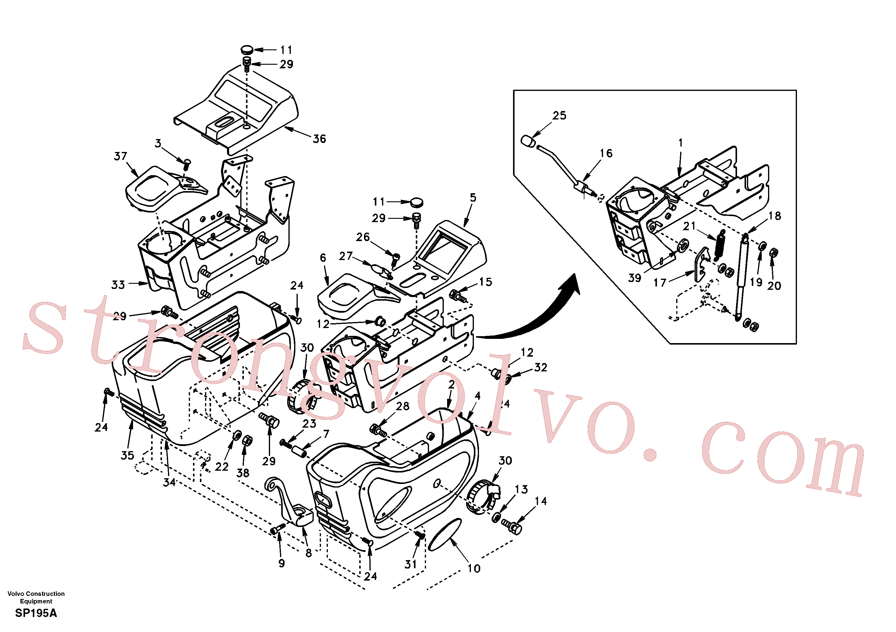 SA9016-10806 Volvo Painel de instrumentos, painel de comando(SP195A Montagem)