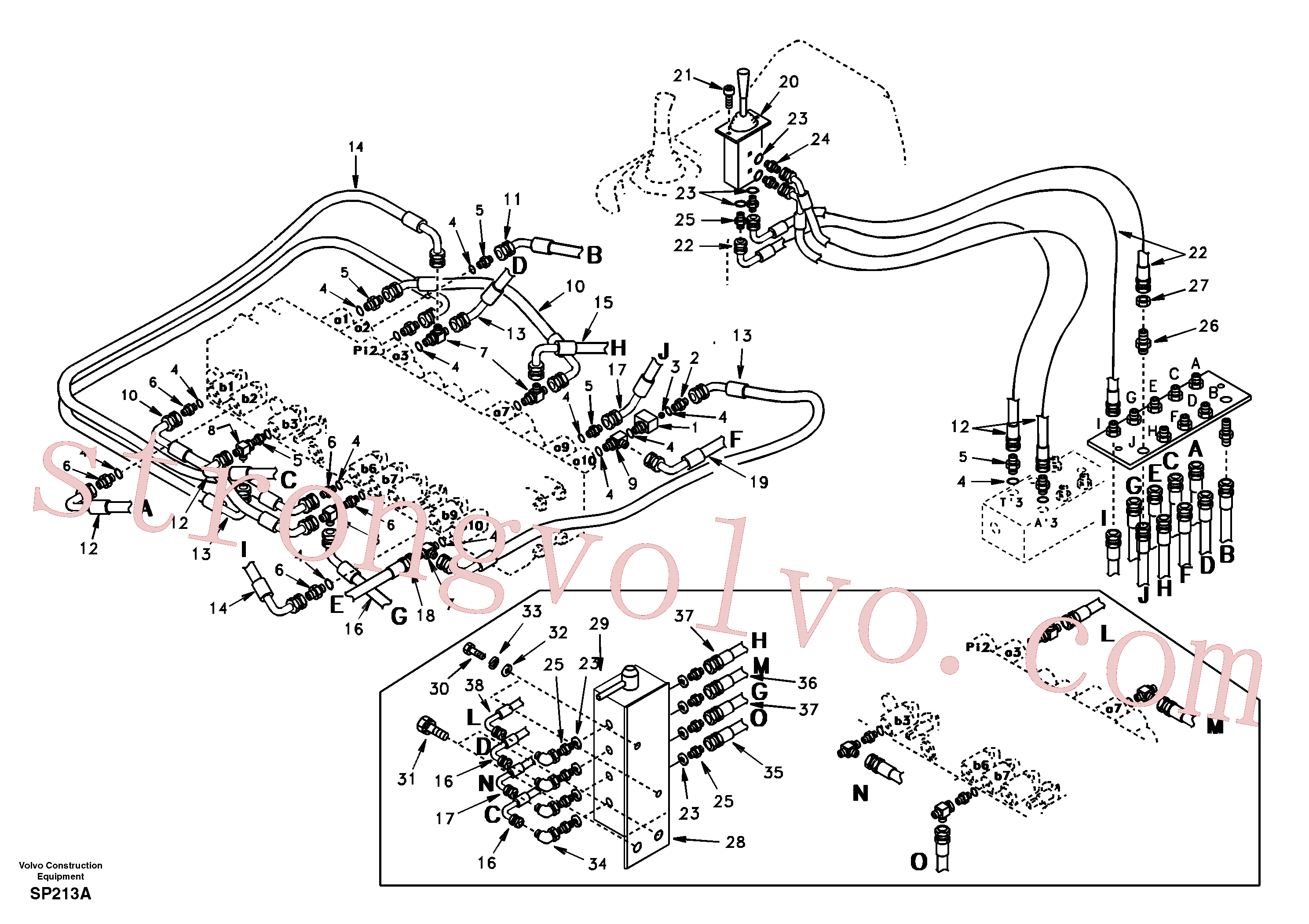 SA14514227 Bracket Inscreva-se para Volvo Acessórios para escavadeira
