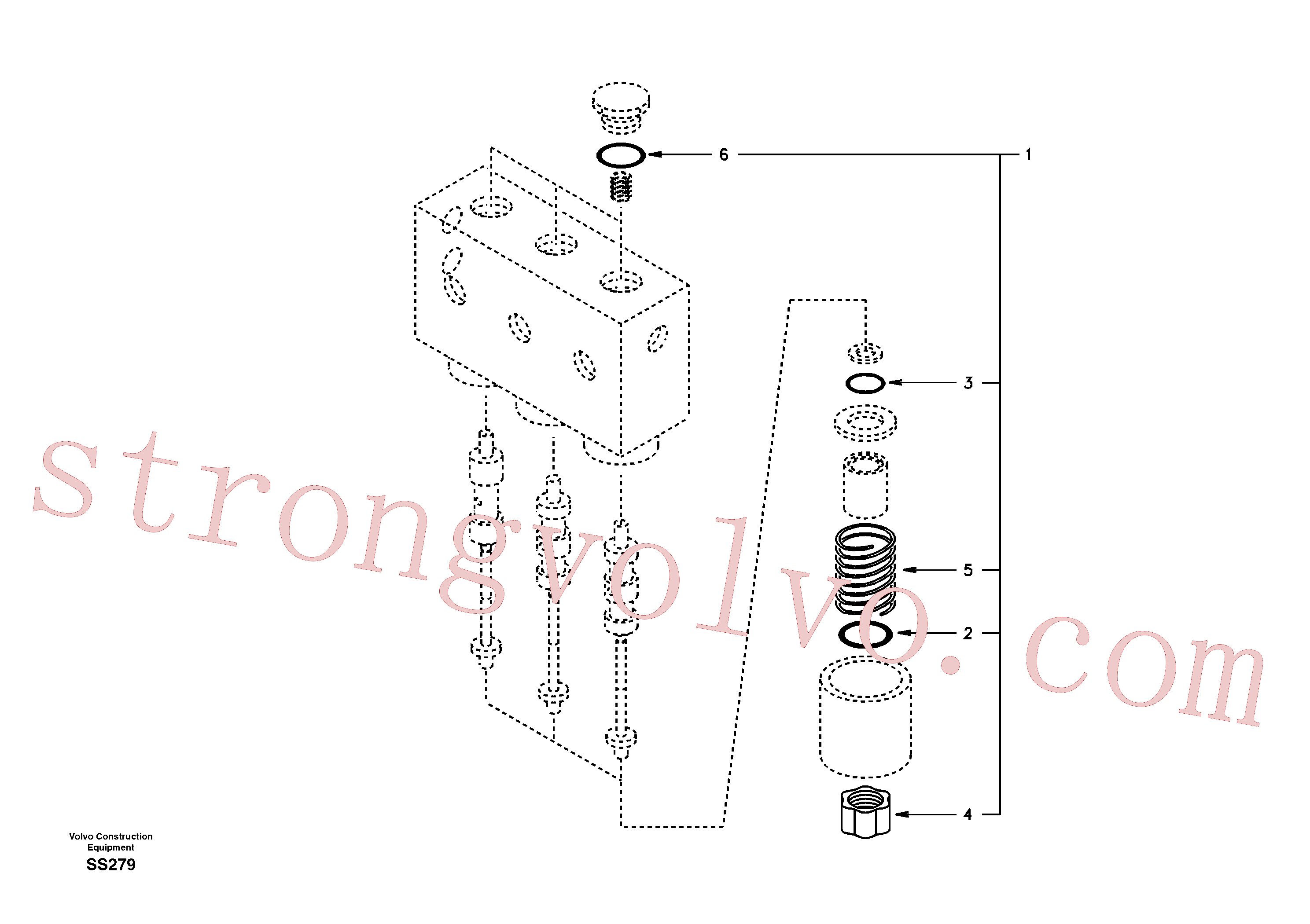 Volvo SA1148-00041 Solenoid valve Volvo Acessórios para escavadeira
