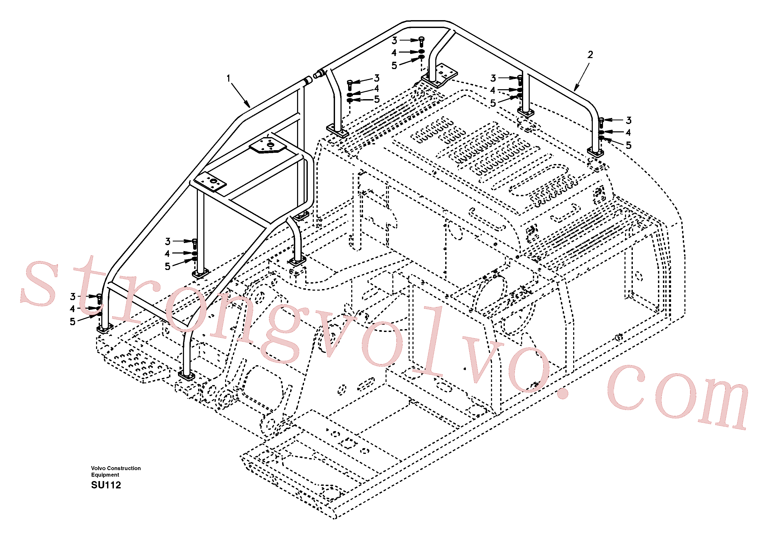 SA9011-21209 Volvo Protecção superior, silvicultura(SU112 Montagem)