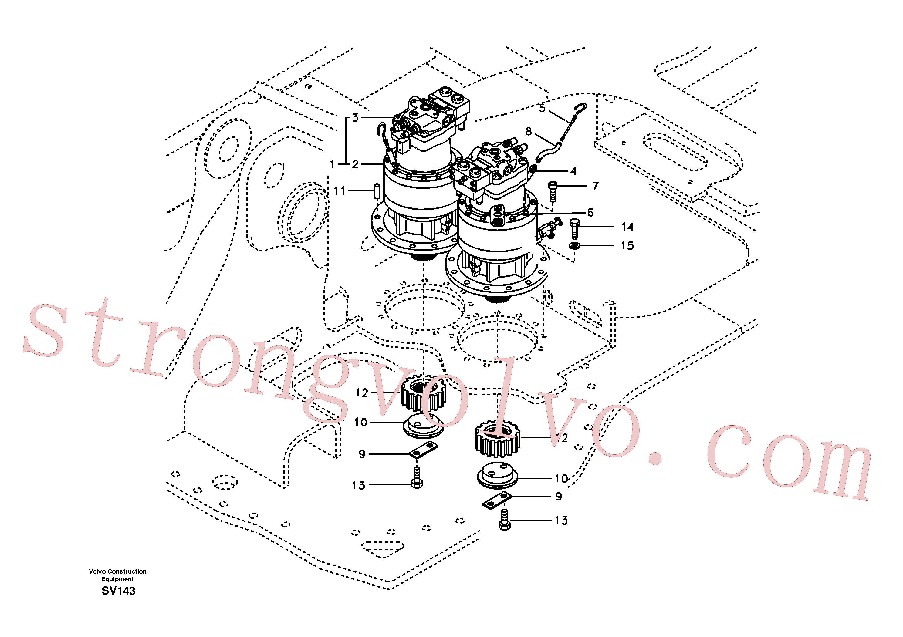 Volvo Montagem VOE14528622 Drive Unit Acessórios