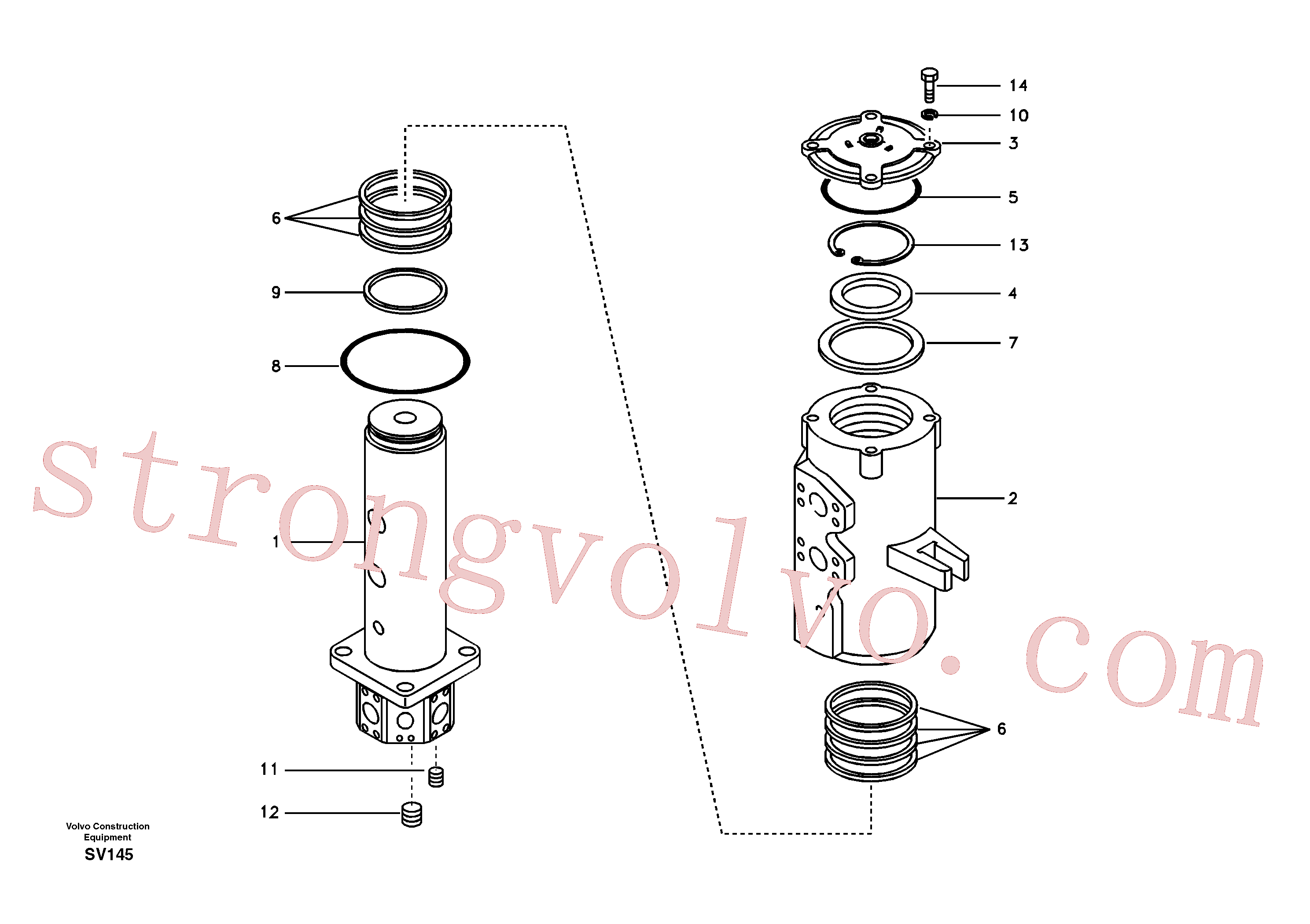 SA9415-43062 Volvo Rótula(SV145 Montagem)