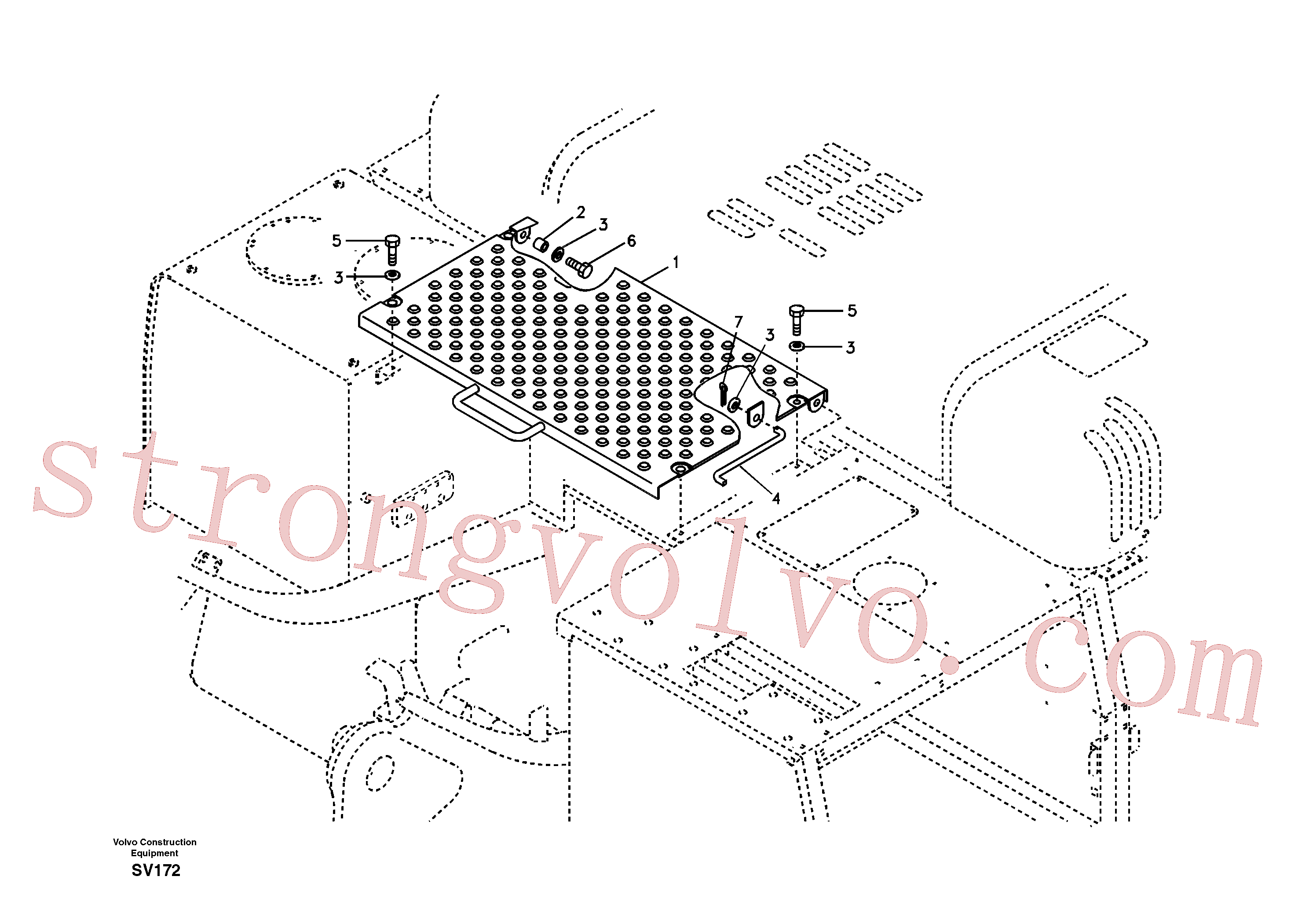 Volvo VOE14527464 Espaçador Volvo Acessórios para escavadeira