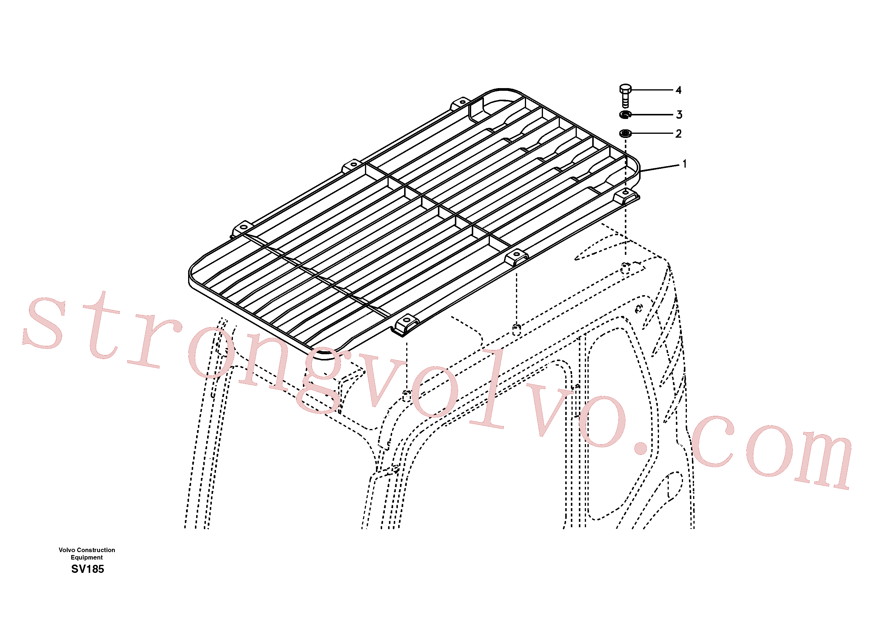 China Made ZM8096633 Parafuso sextavado Volvo Acessórios para escavadeira