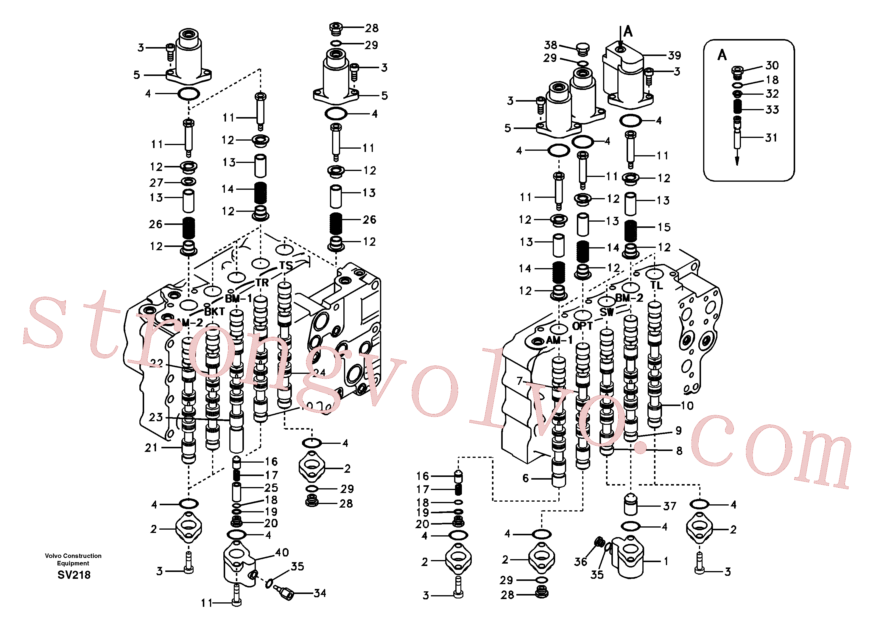 Volvo Acessórios para escavadeira SA8230-12040 Cap Acessórios