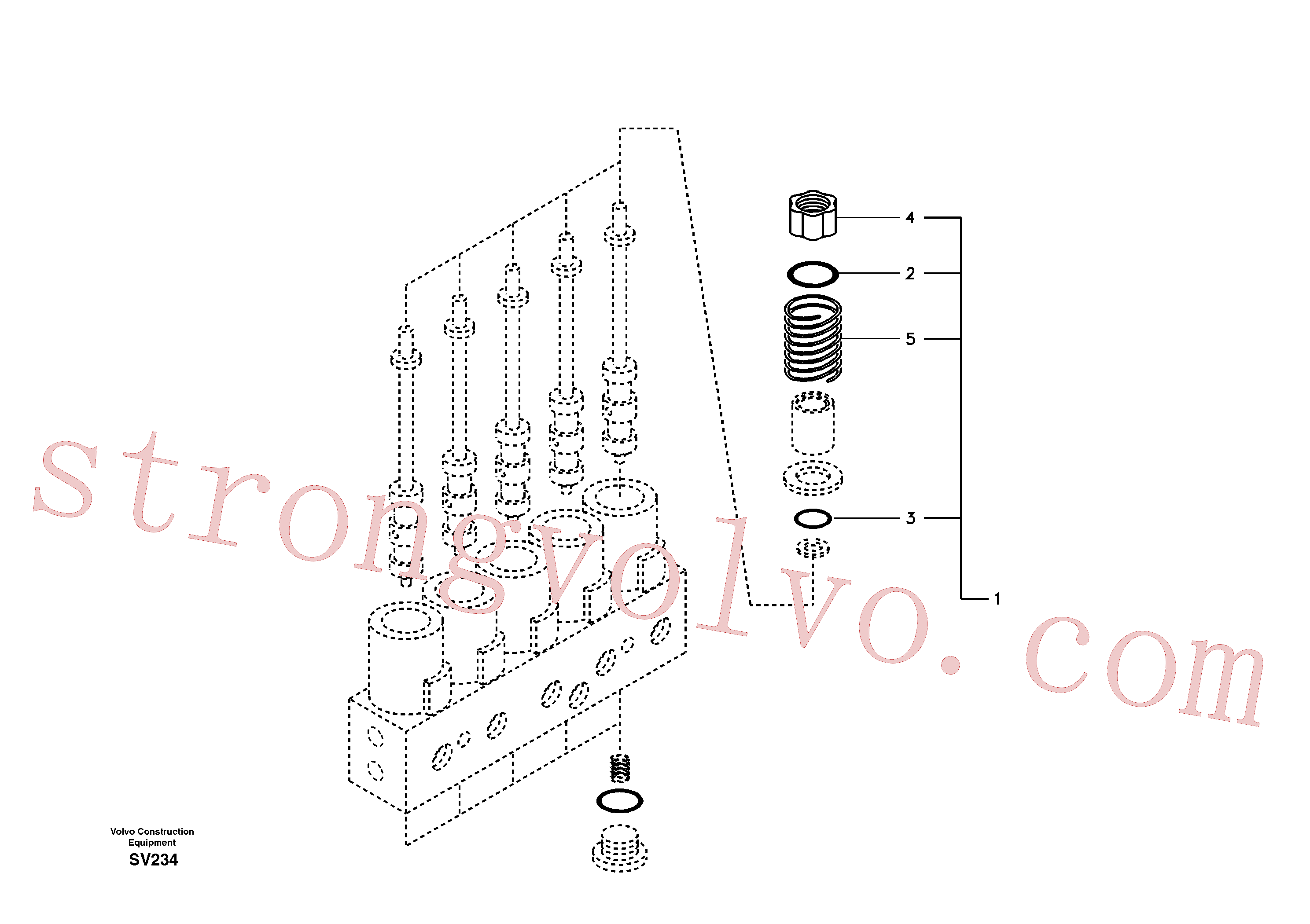 VOE14512986 Spring Inscreva-se para Volvo Acessórios para escavadeira