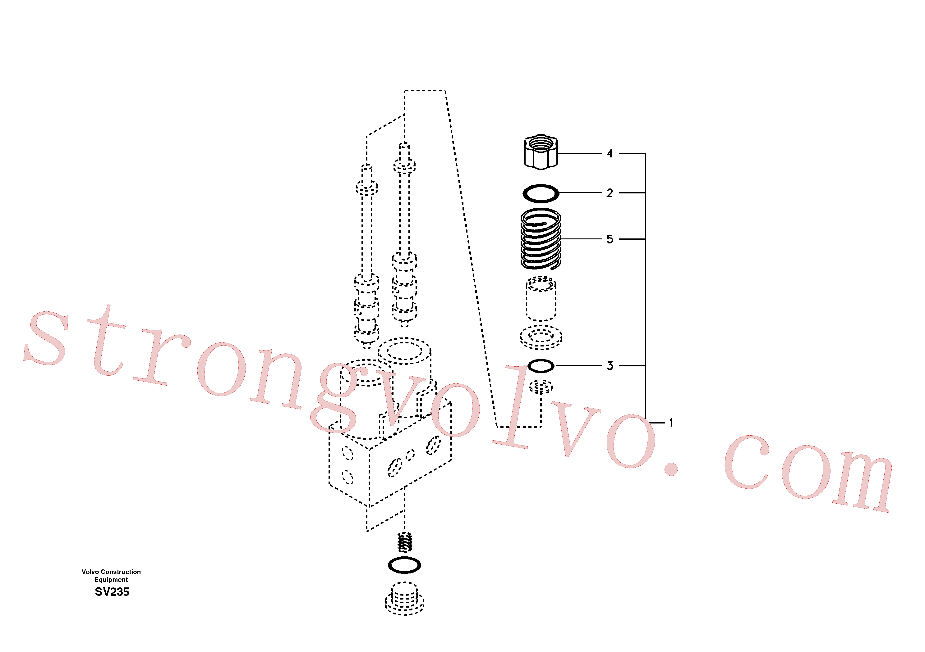 VOE14512986 Volvo Sistema servomotor, válvula solenóide(SV235 Montagem)