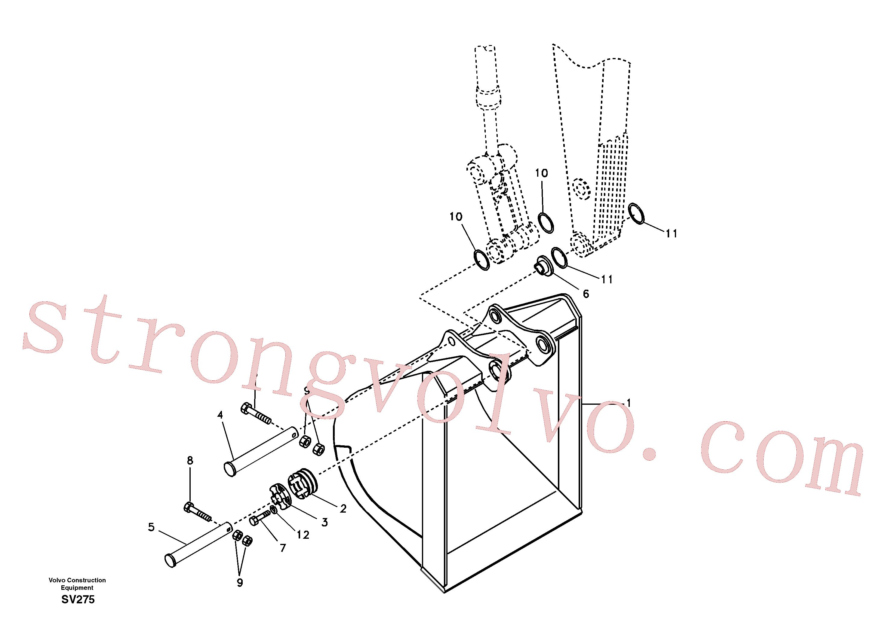 VOE14503632 Volvo Baldes para longo alcance(SV275 Montagem)