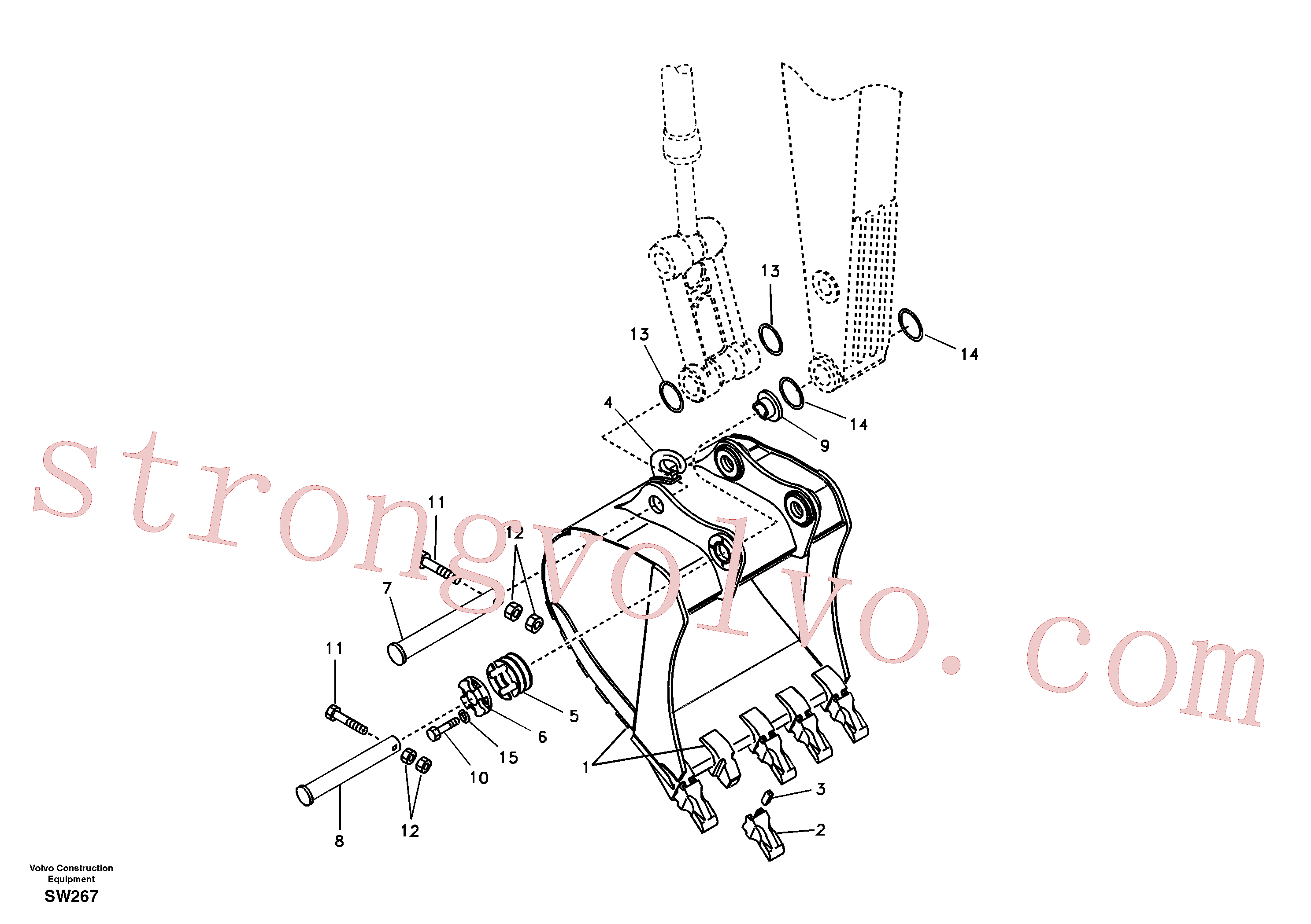 VOE14509039 Volvo Balde(SW267 Montagem)