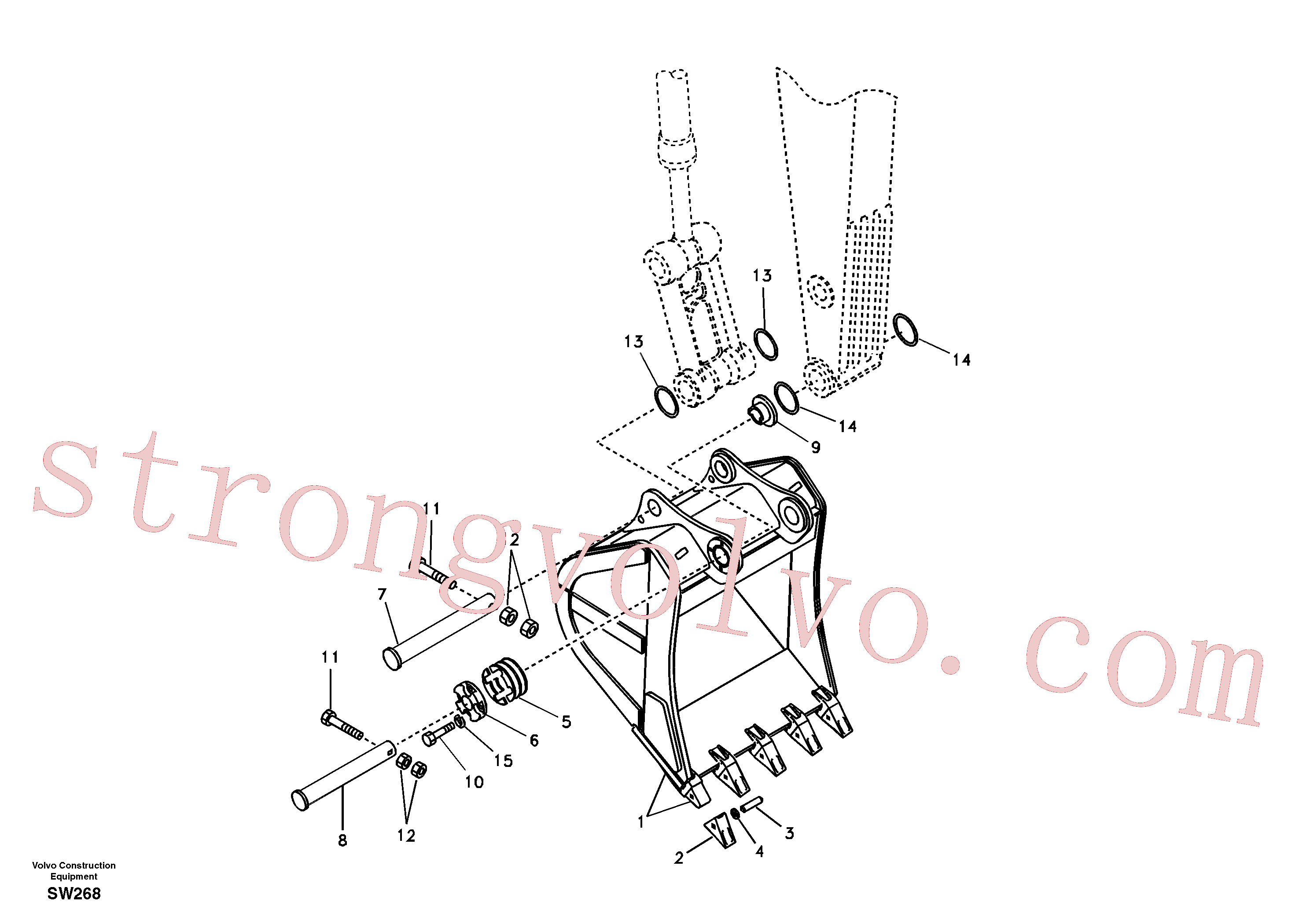 VOE14503632 Volvo Balde(SW268 Montagem)