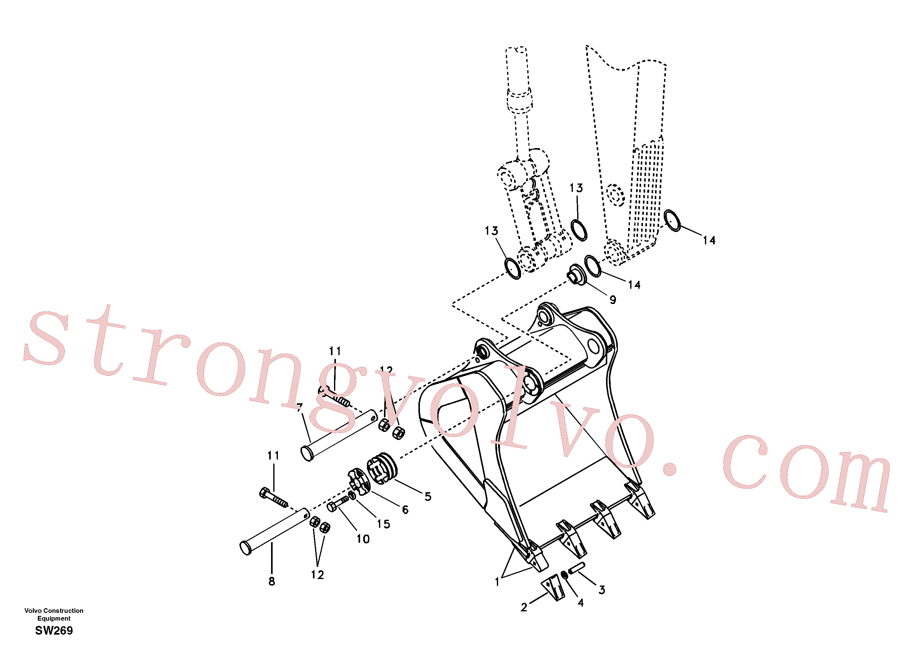 VOE14509017 Volvo Balde(SW269 Montagem)