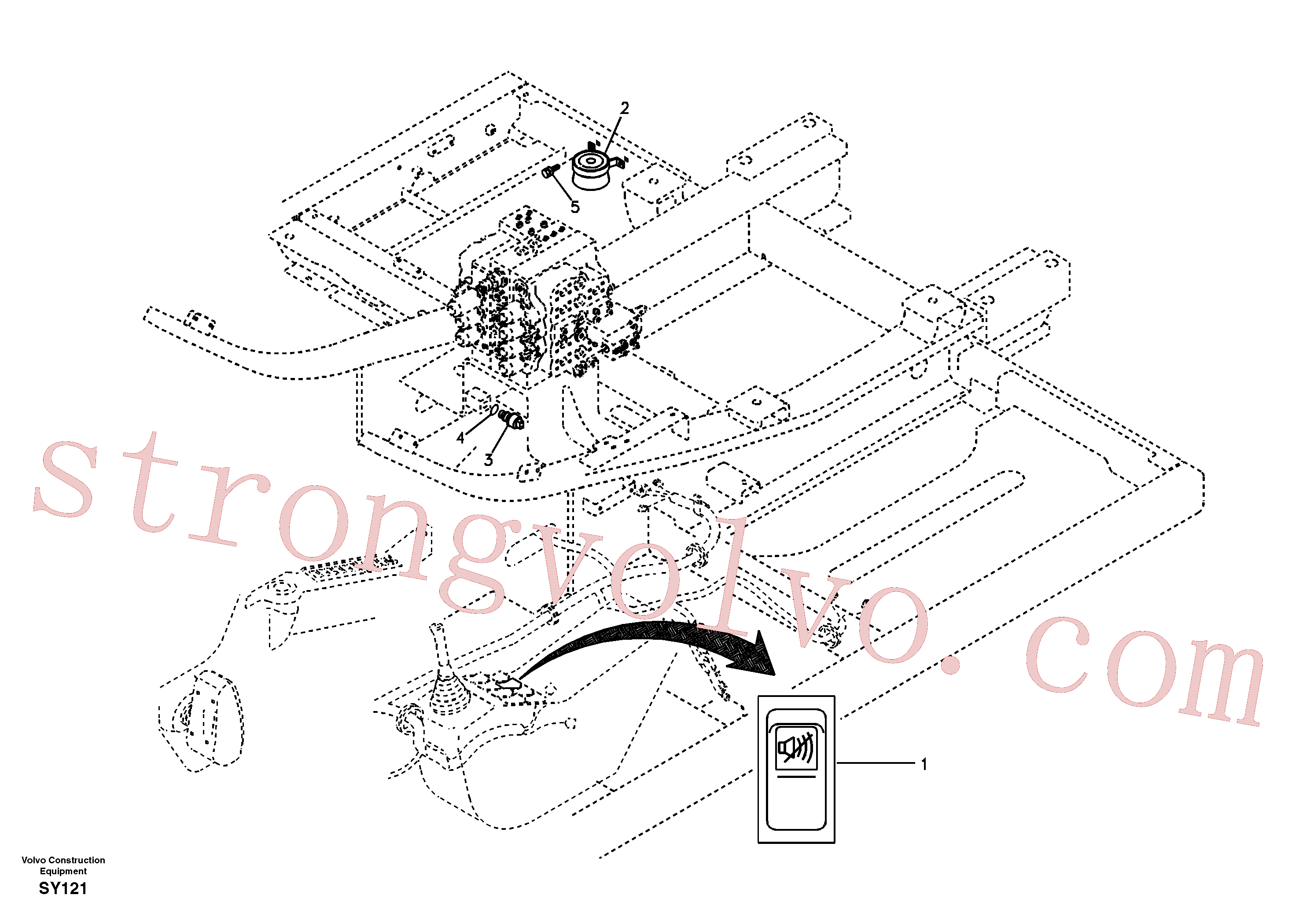 Volvo VOE14529294 Interruptor Volvo Acessórios para escavadeira