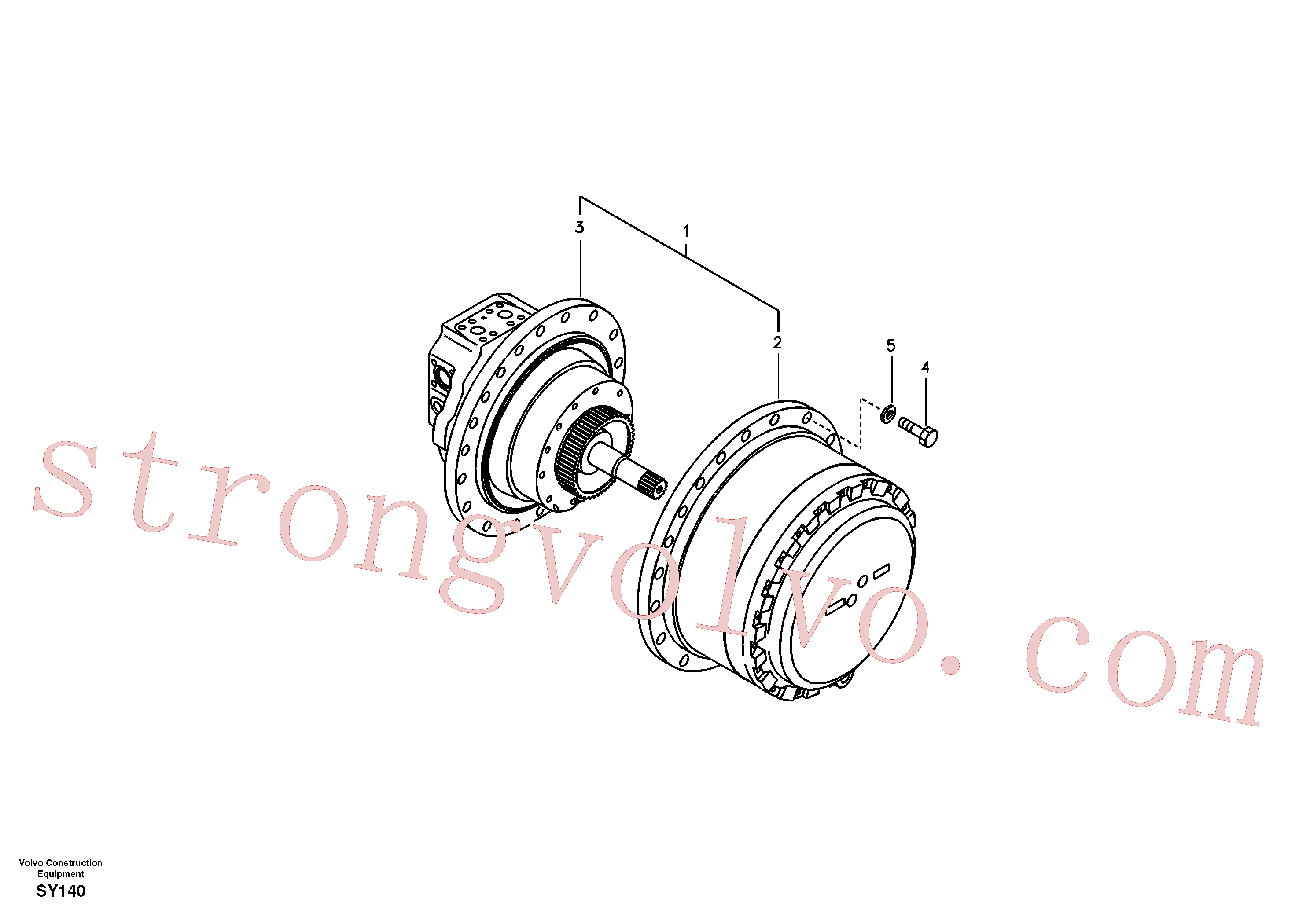 Volvo Acessórios para escavadeira VOE14524707 Unidade propulsora Acessórios