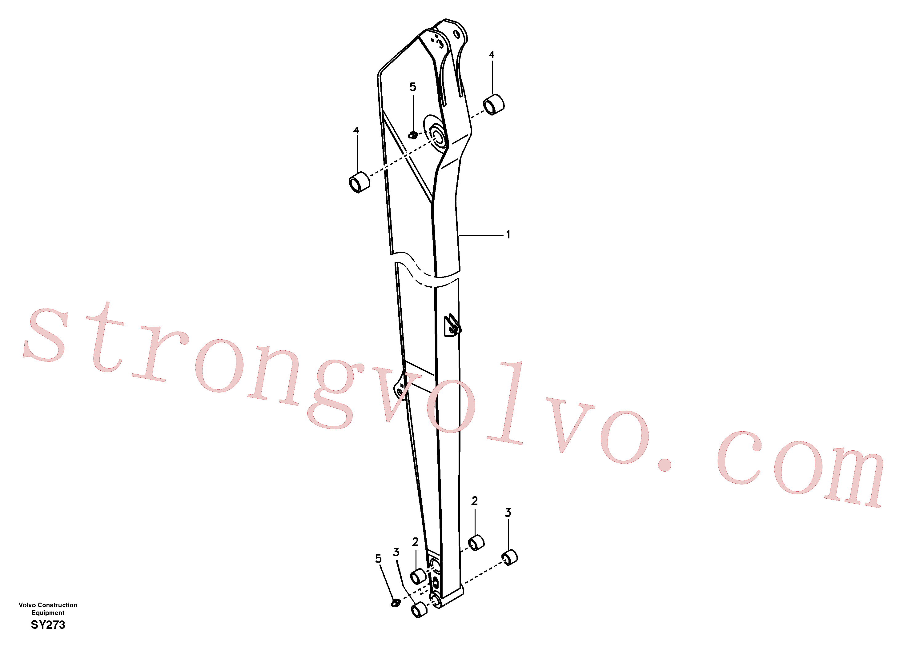 China Made VOE14510917 Arm Volvo Acessórios para escavadeira