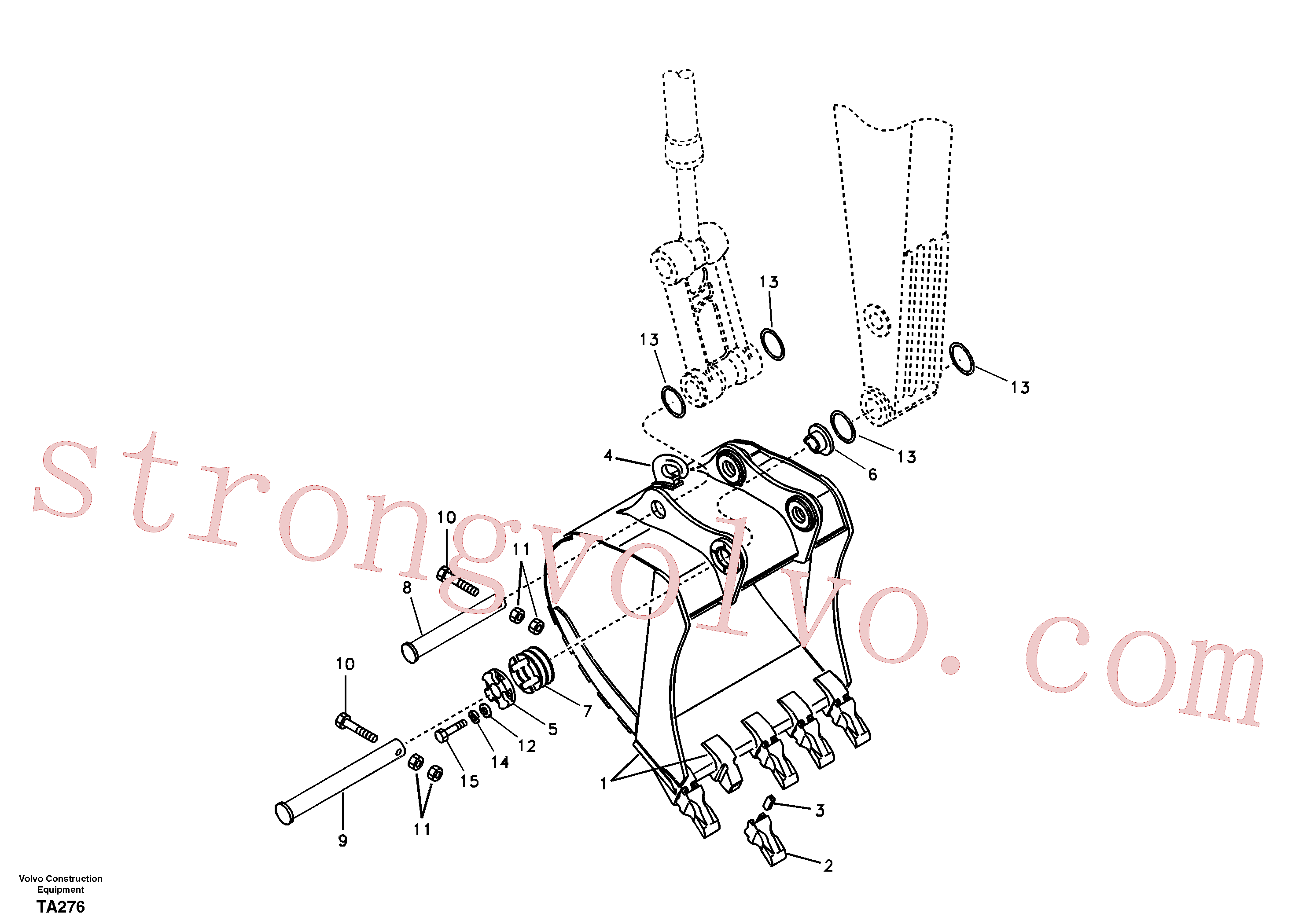 VOE14529540 Volvo Balde(TA276 Montagem)