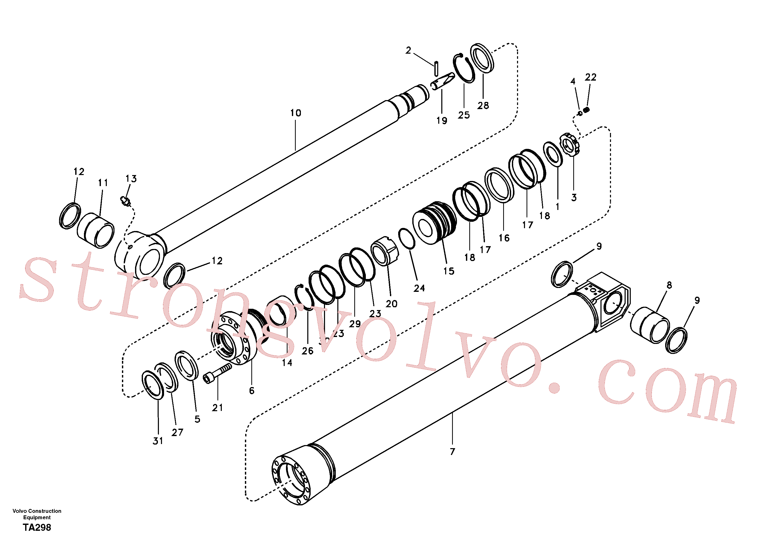 Volvo Montagem VOE14513115 Rod Acessórios