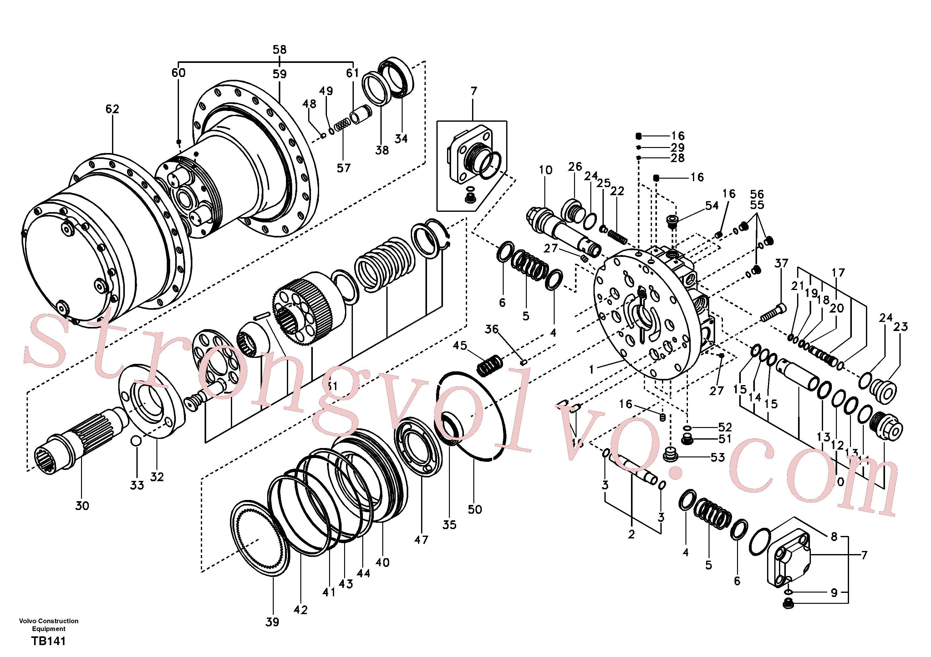 Atacado SA8230-32630 Anel-o Volvo escavadeira