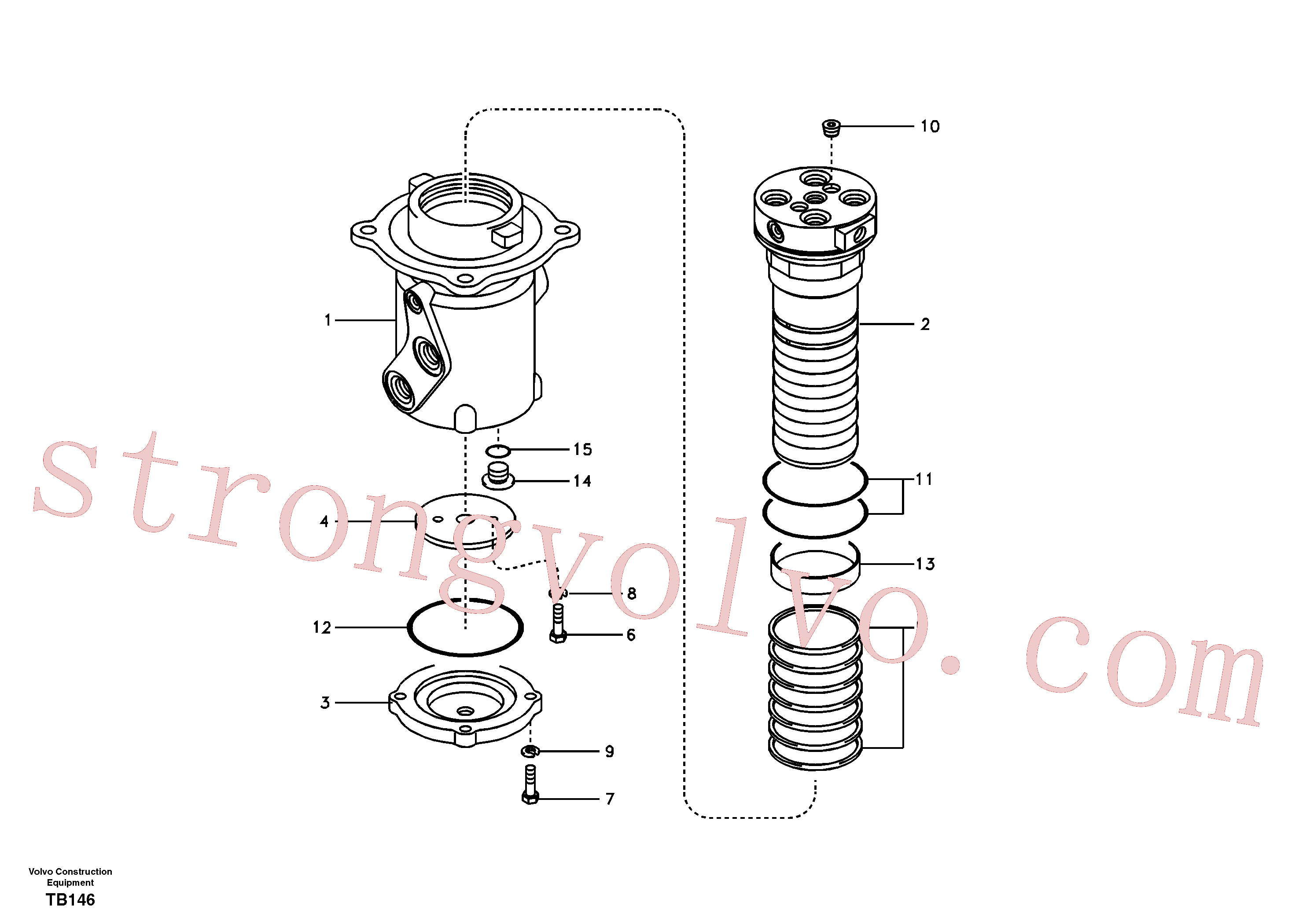 China Made SA9611-10025 Mancal Volvo Acessórios para escavadeira