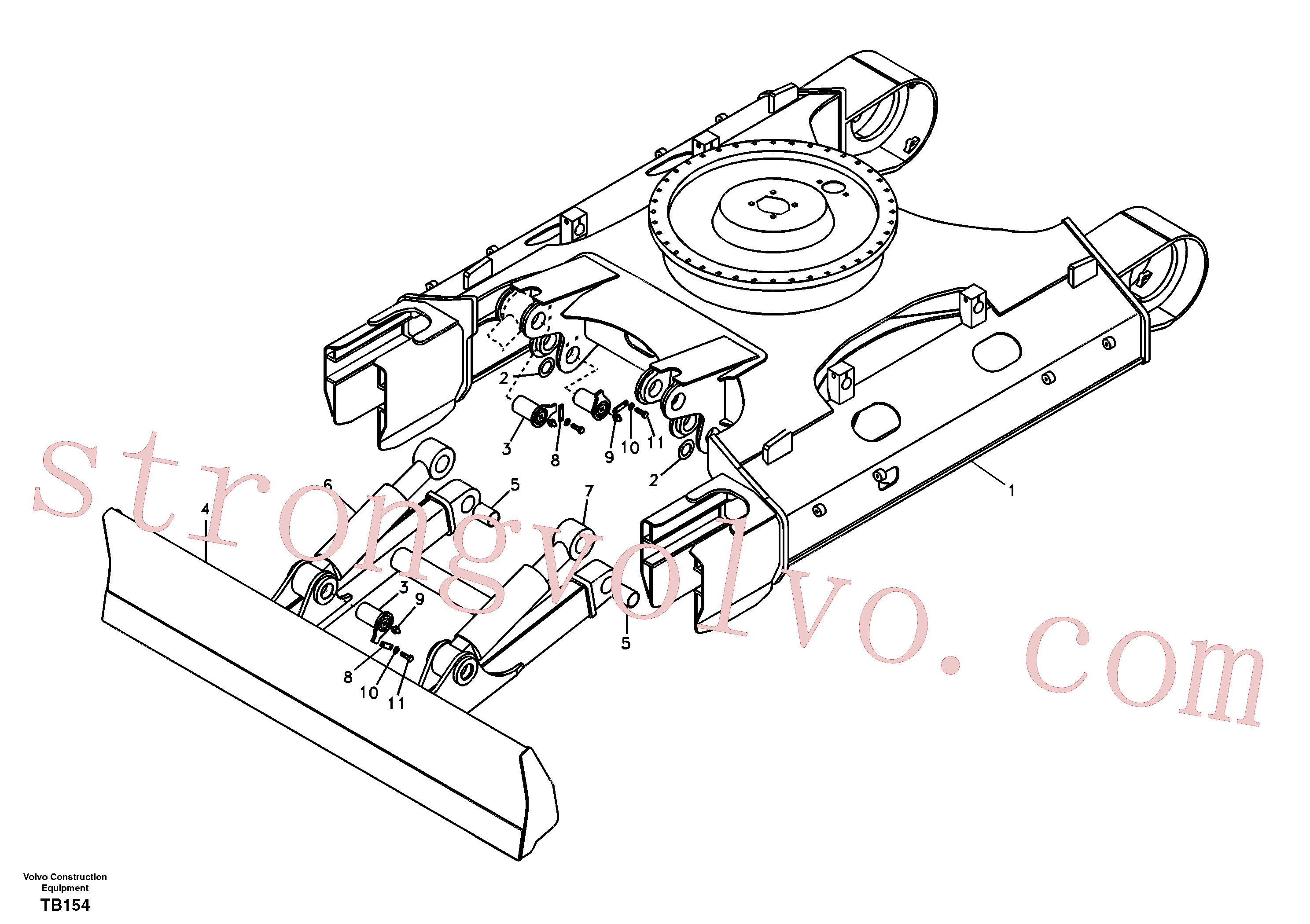Volvo Acessórios para escavadeira VOE14507849 Lâmina Acessórios
